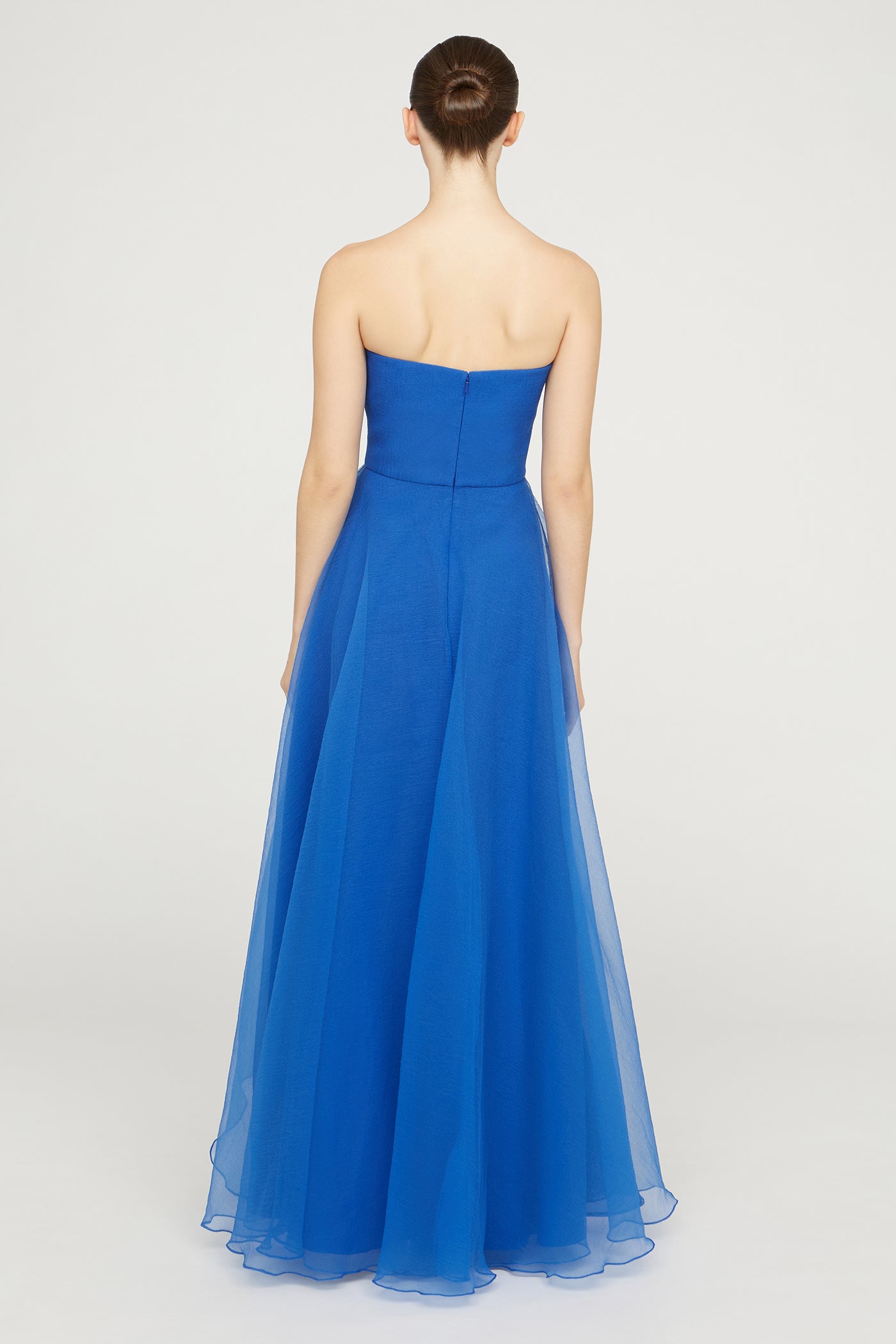 Teresa Strapless Draped Gown 16 / Cornflower Blue Teresa Strapless Draped Gown 16 / Cornflower Blue