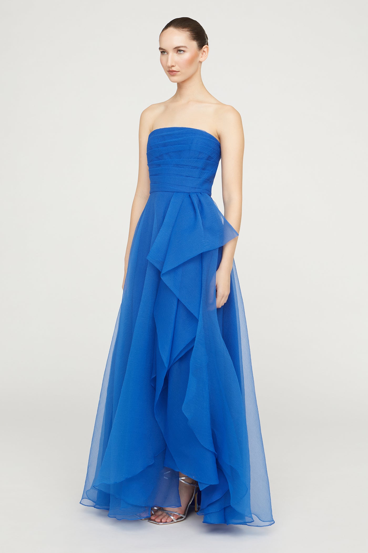 Teresa Strapless Draped Gown