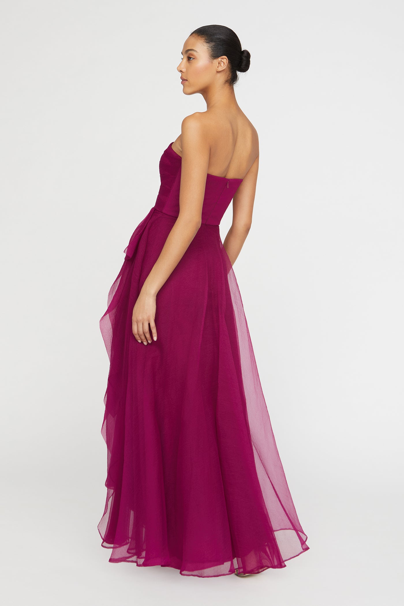 Teresa Strapless Draped Gown