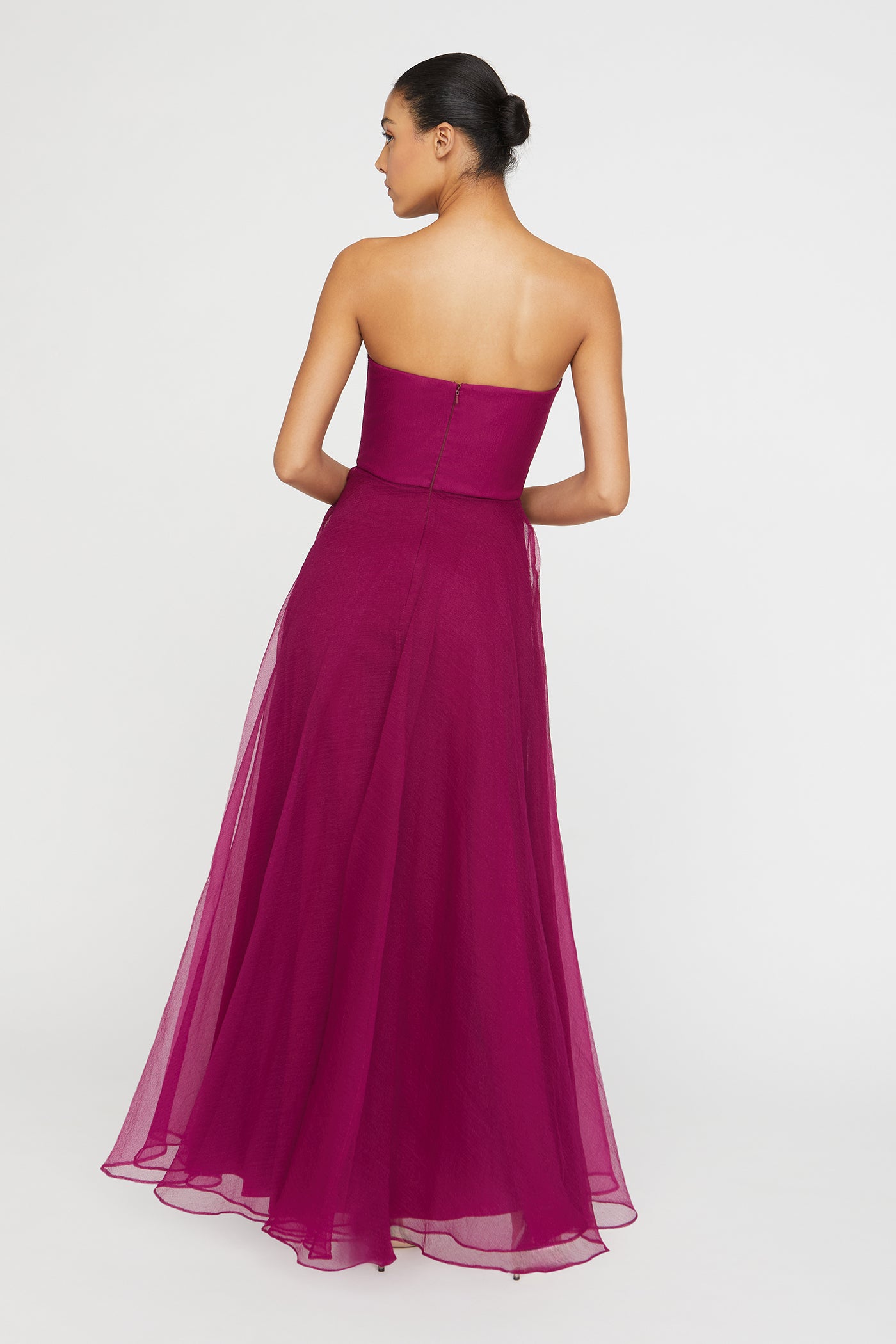 Teresa Strapless Draped Gown