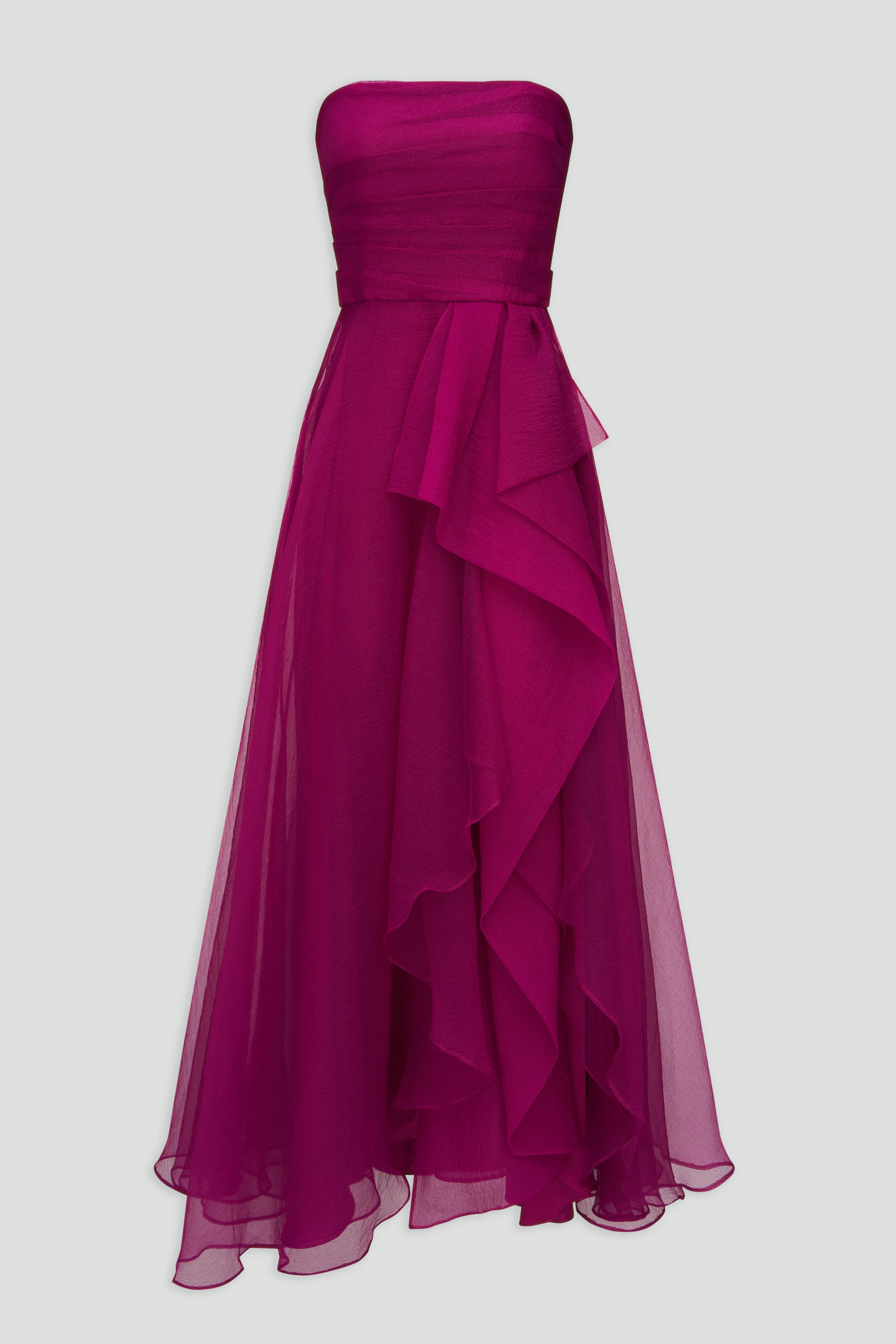 Teresa Strapless Draped Gown