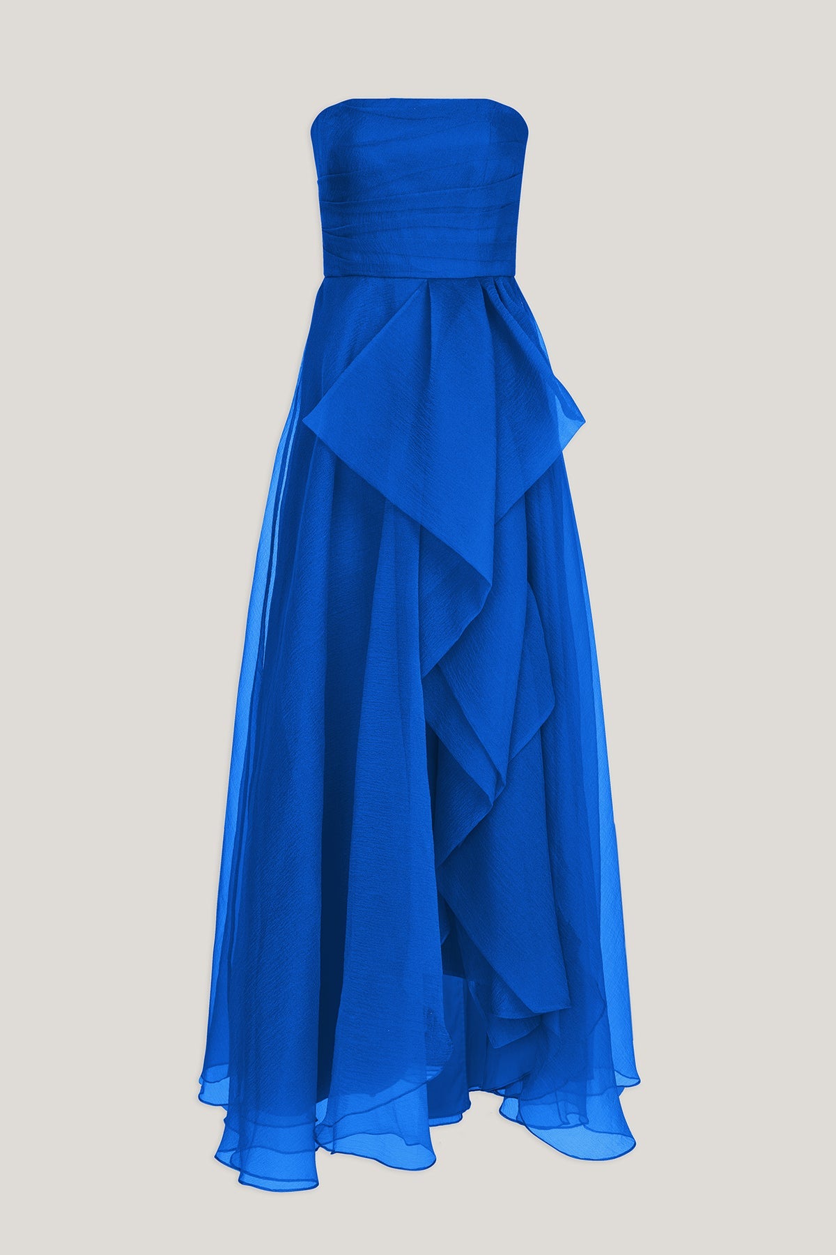 Teresa Strapless Draped Gown