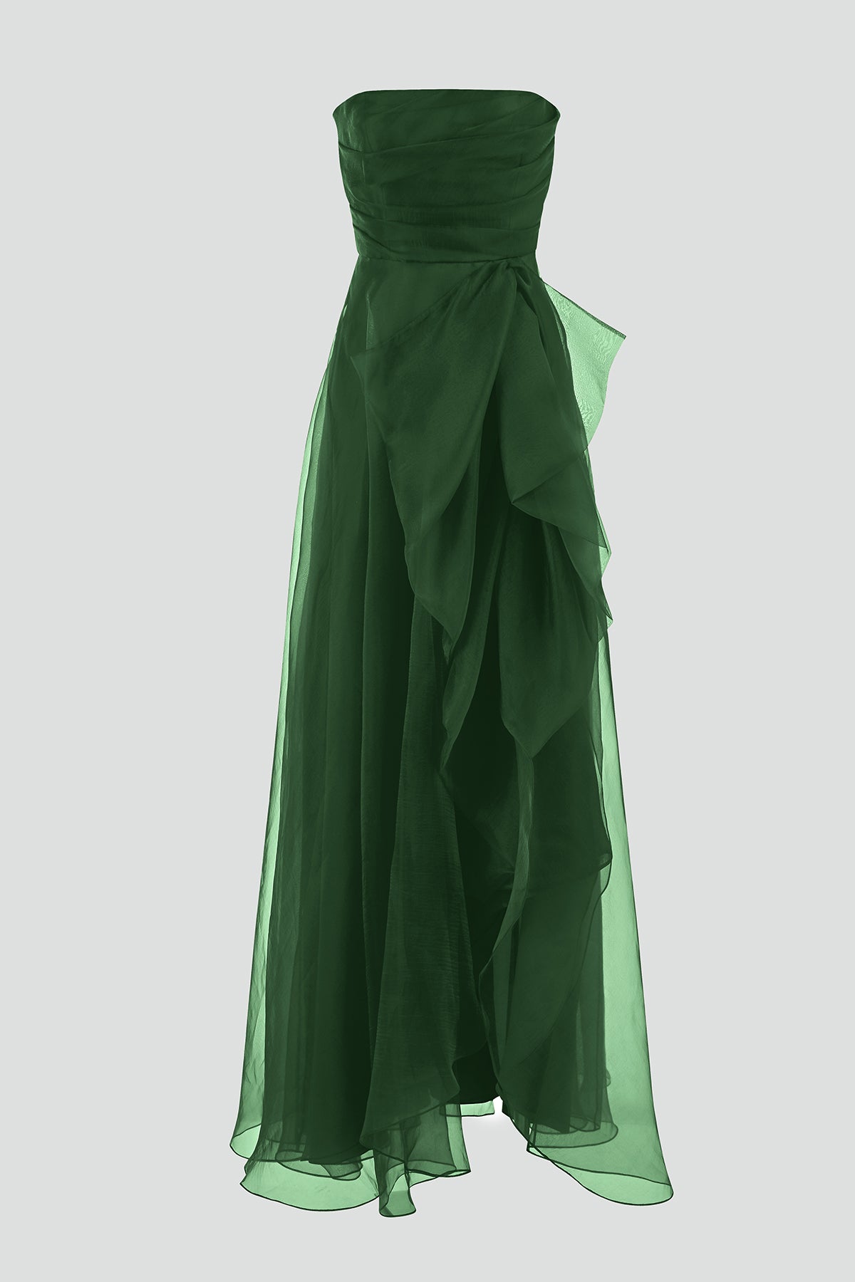 Teresa Strapless Draped Gown