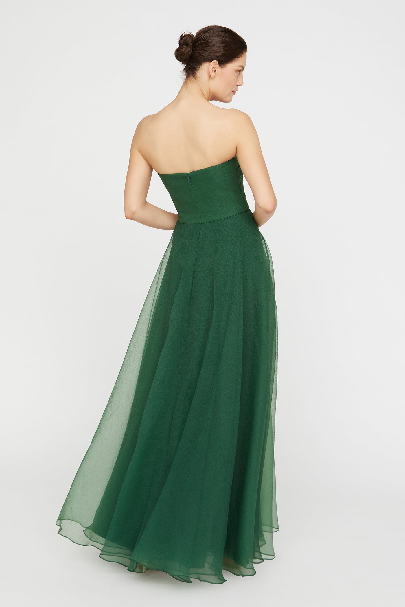 Teresa Strapless Draped Gown