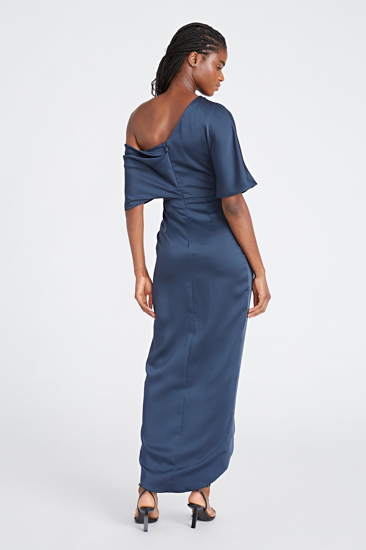 Rayna One Shoulder Draped Gown