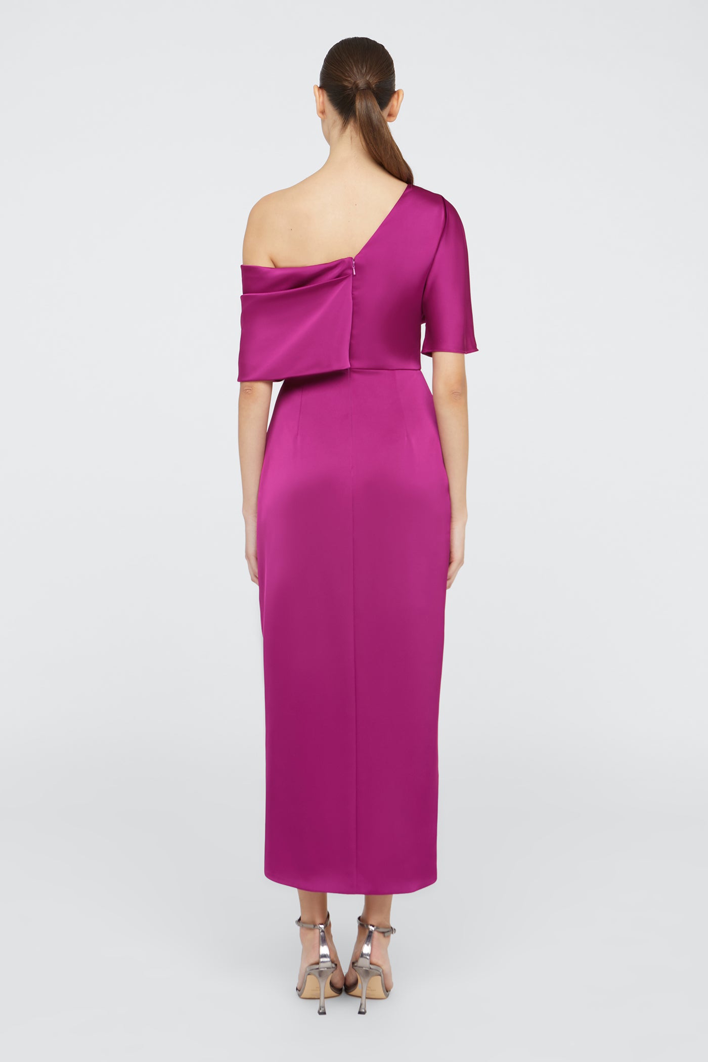 Rayna One Shoulder Draped Gown
