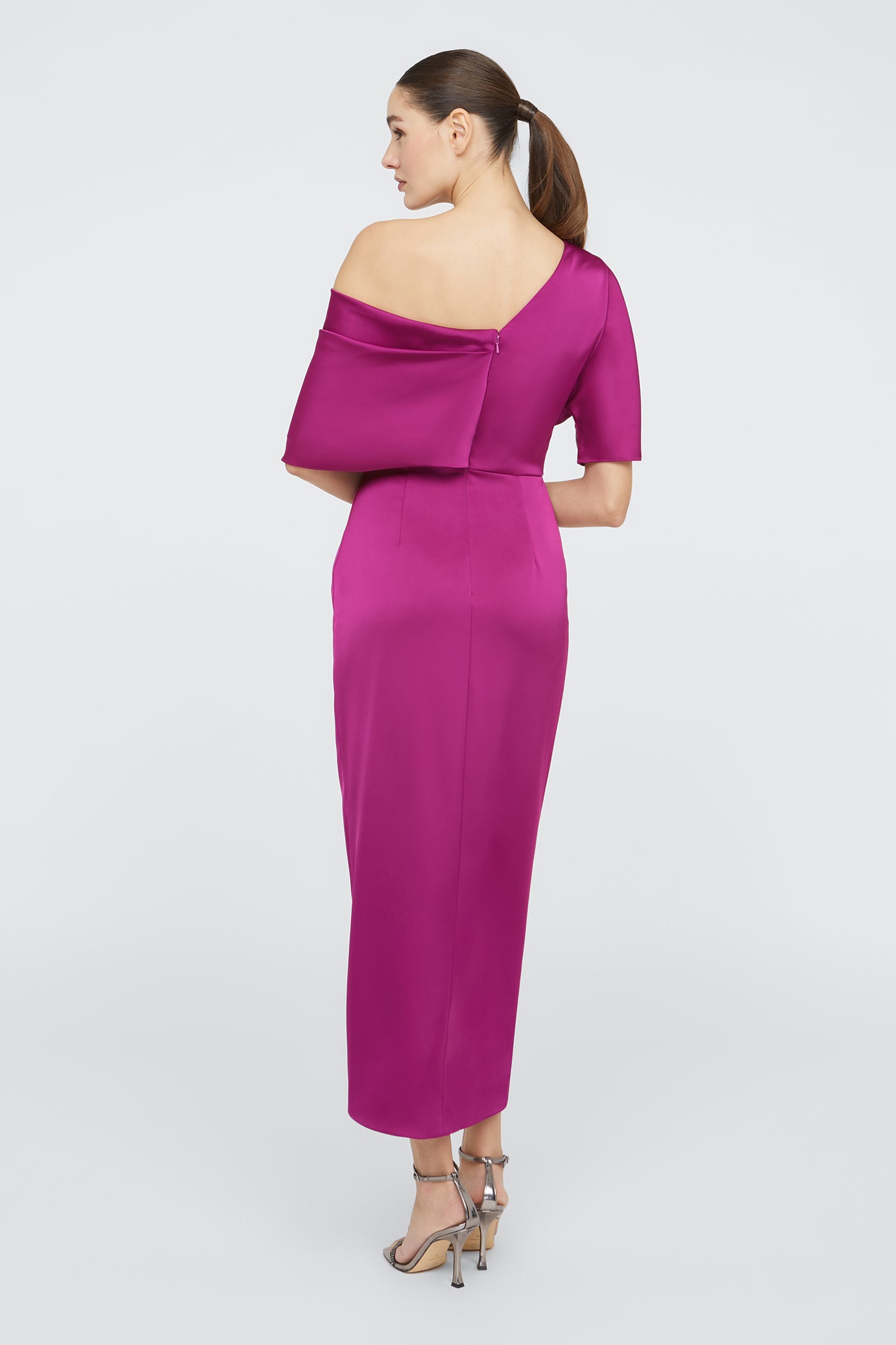 Rayna One Shoulder Draped Gown