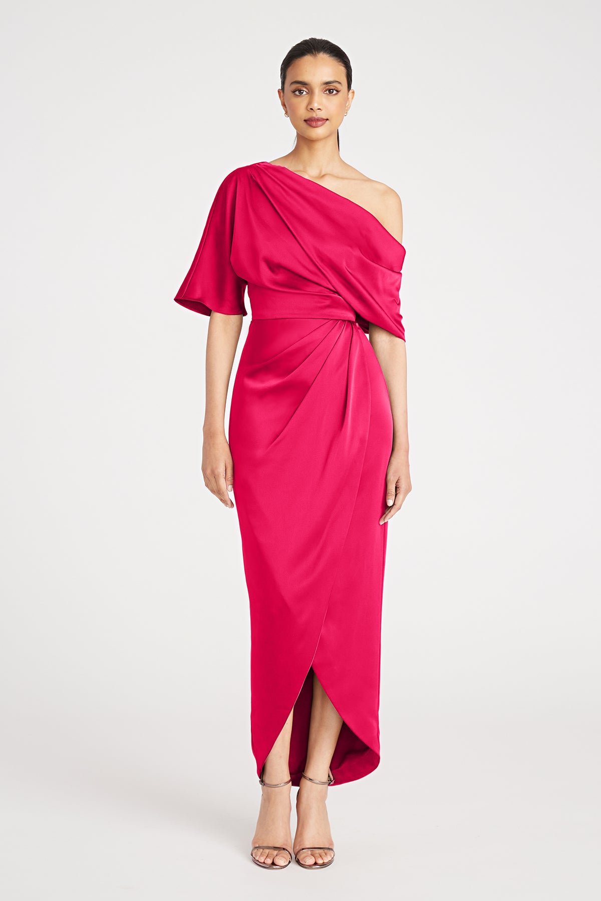 Rayna One Shoulder Draped Gown