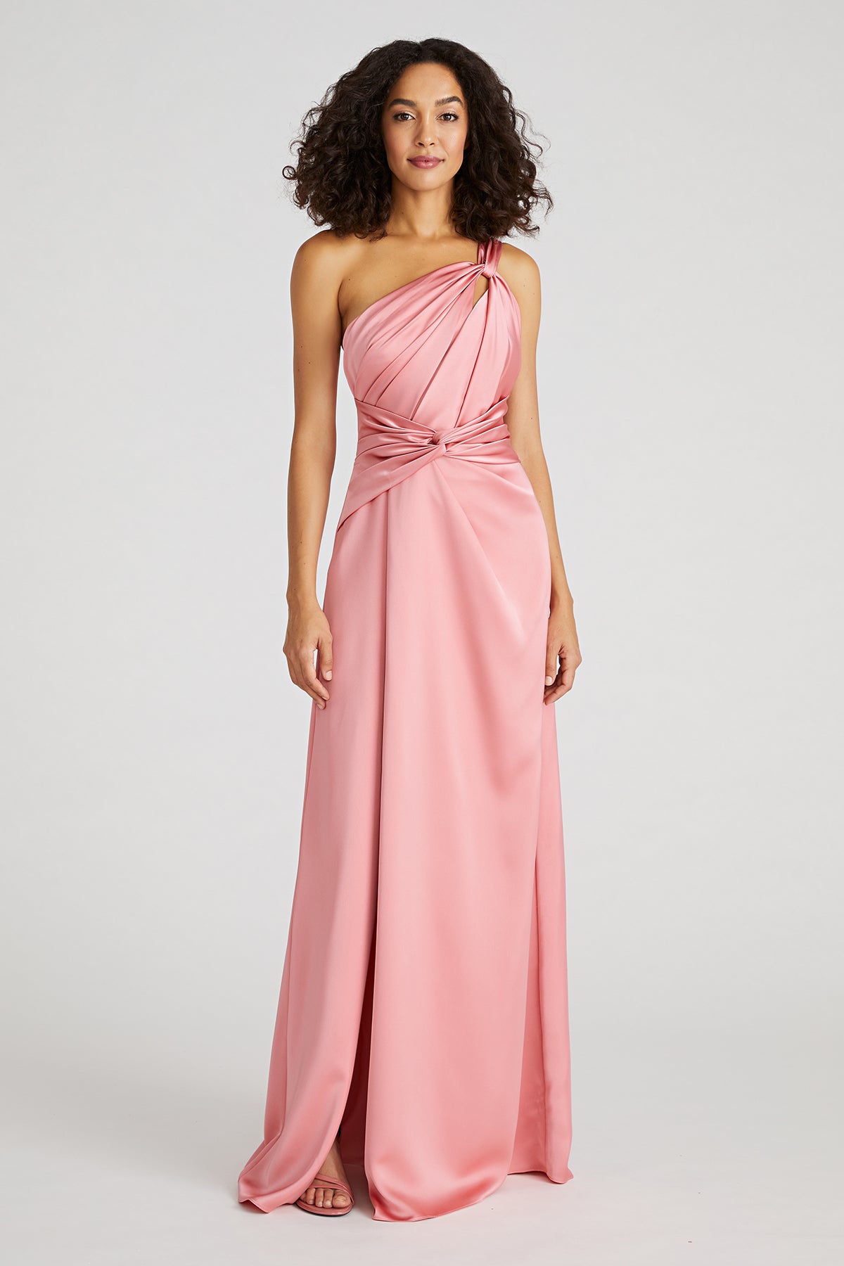 Gloria Twist A Line Gown 12 / Sugar Coral