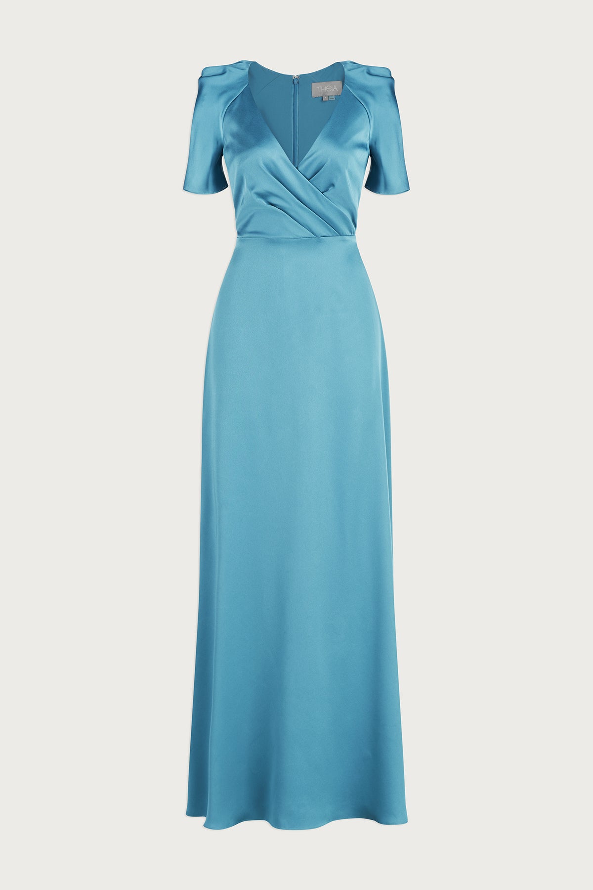 Marina V Neck Satin Gown