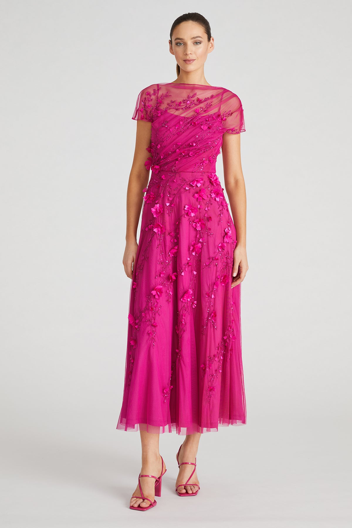 Leona Petal Midi Dress Leona Petal Midi Dress