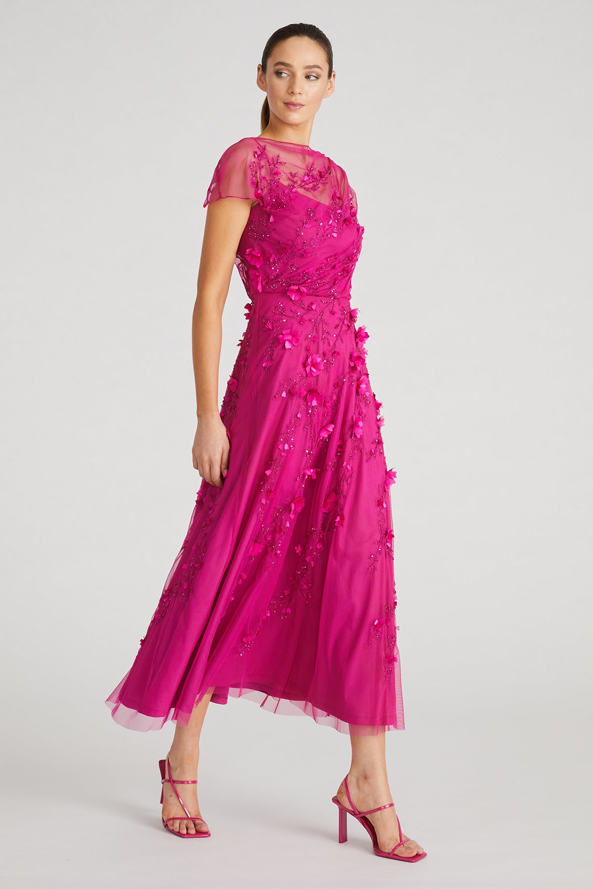 Leona Petal Midi Dress