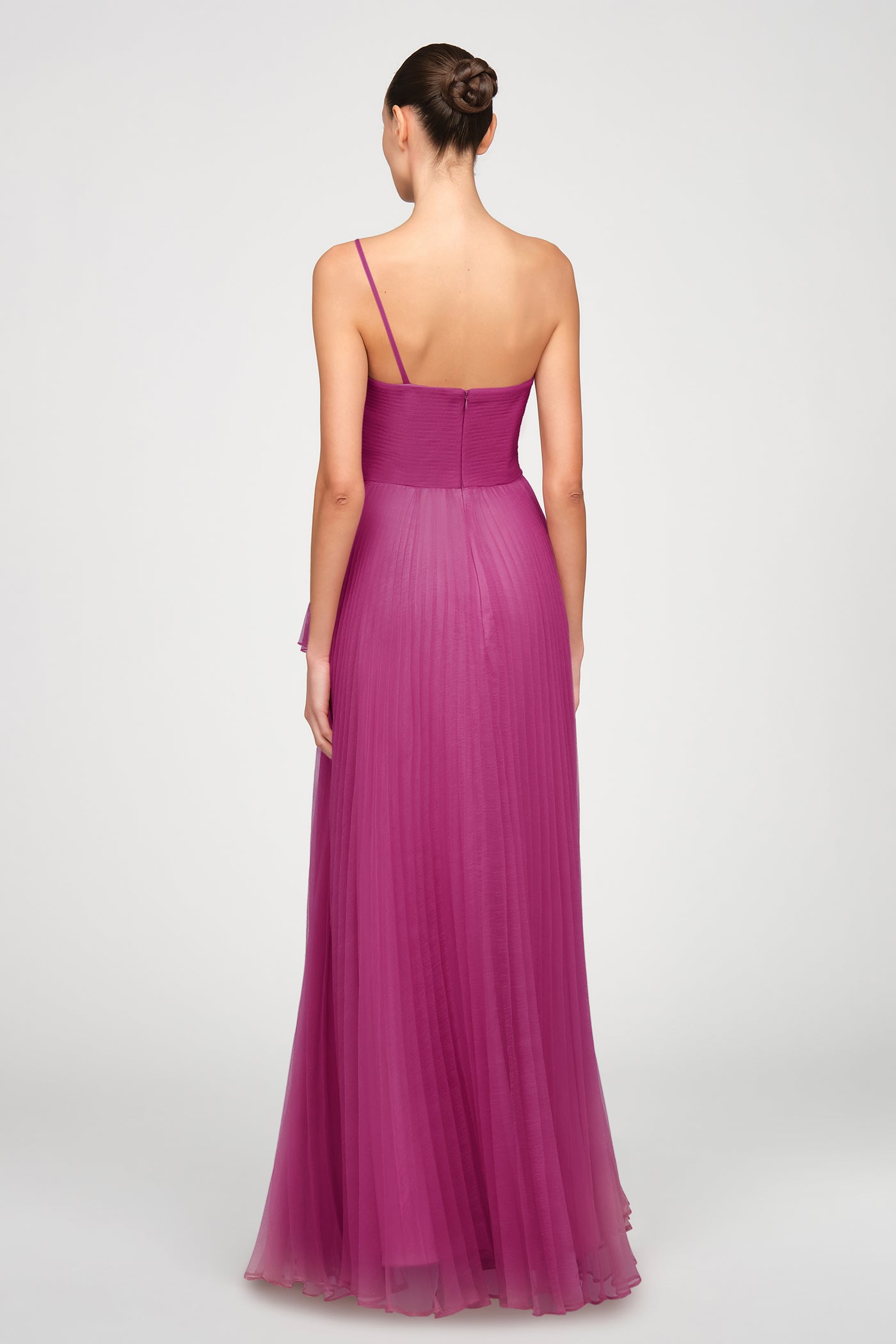 Delphine Pleated Organza Gown – THEIA