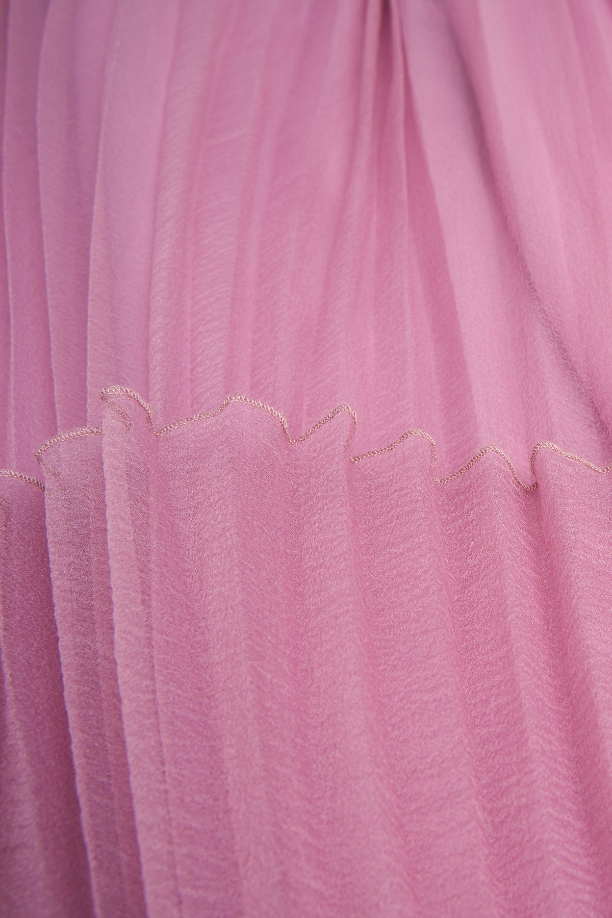 Delphine Pleated Organza Gown
