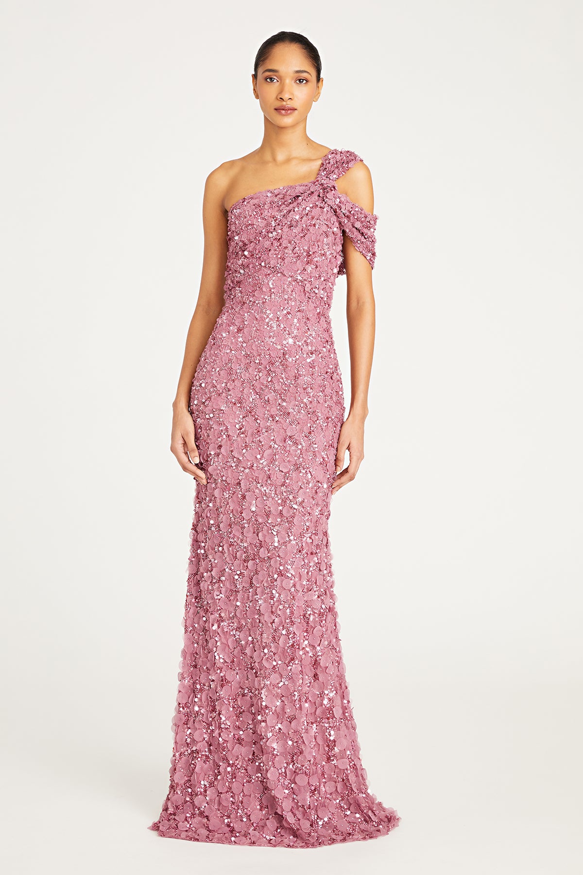 Renata Beaded Petal Gown