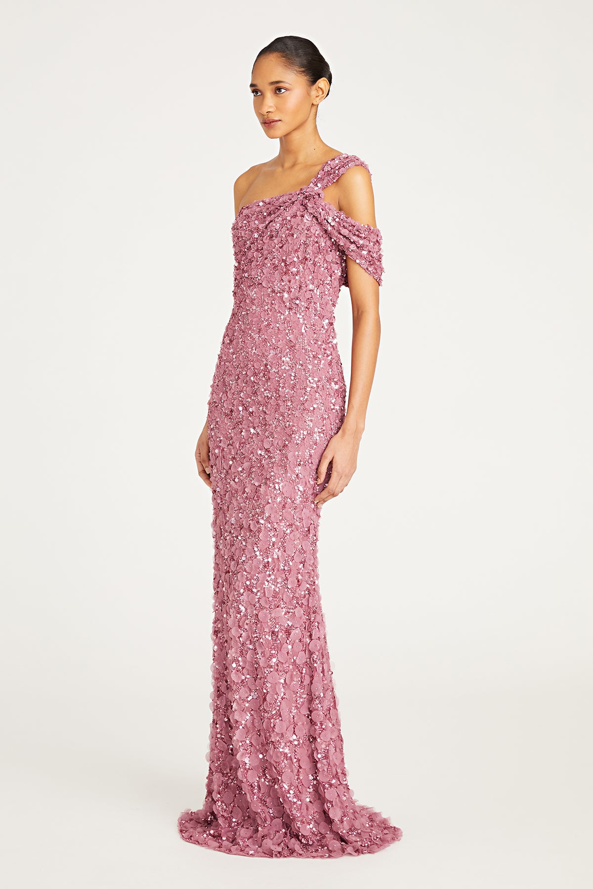 Renata Beaded Petal Gown