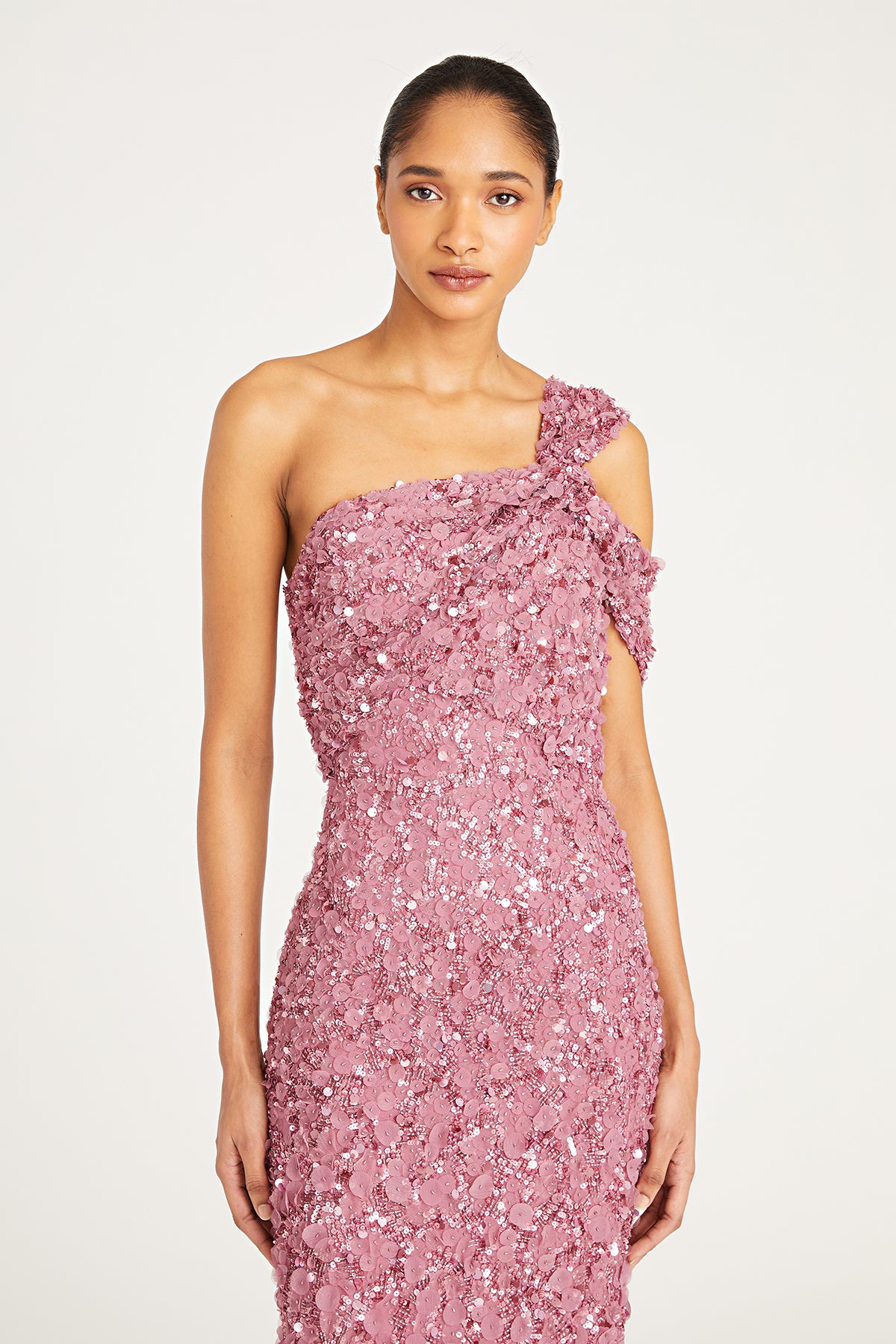 Renata Beaded Petal Gown