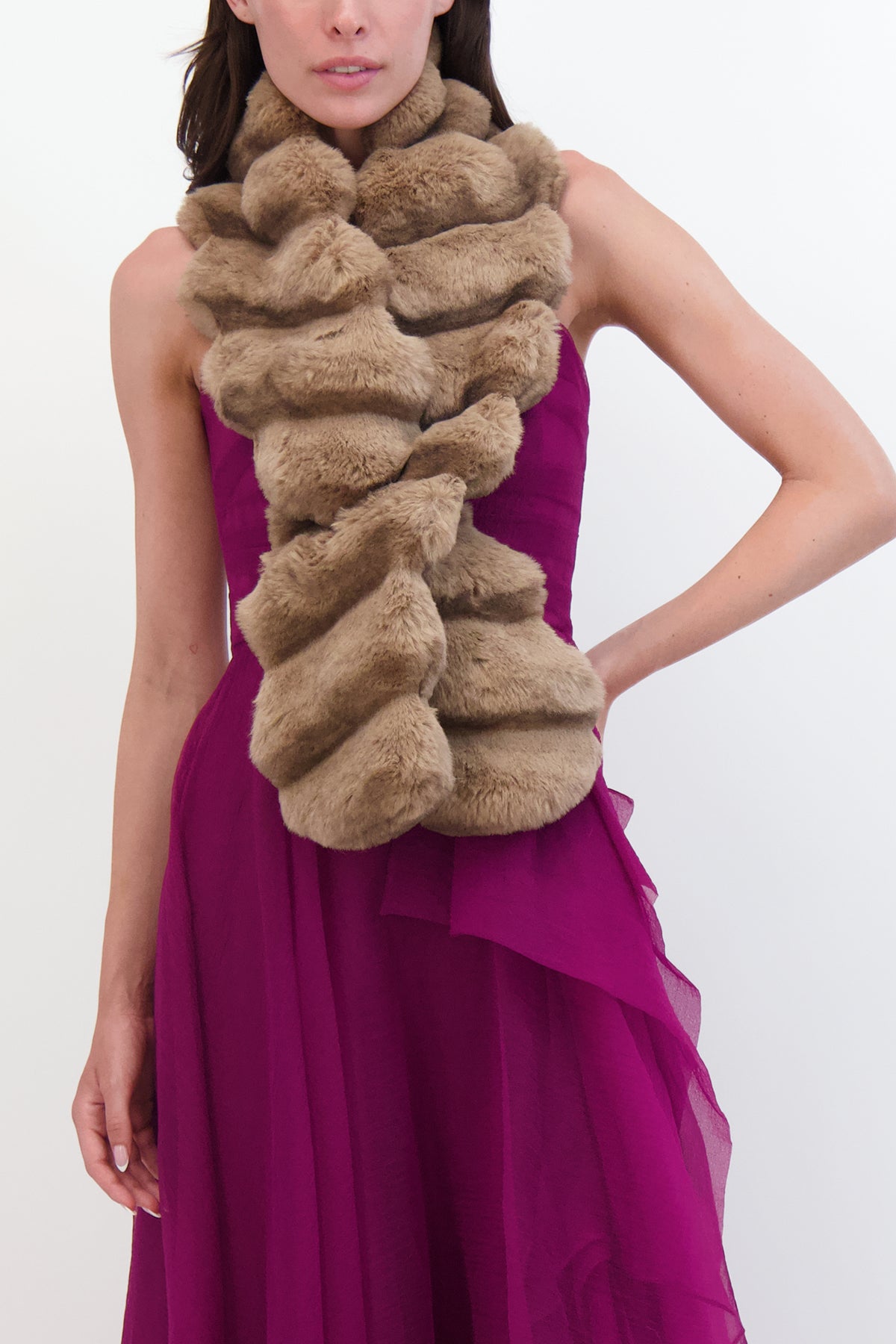 Fur-Free Chinchilla Pull Through Scarf