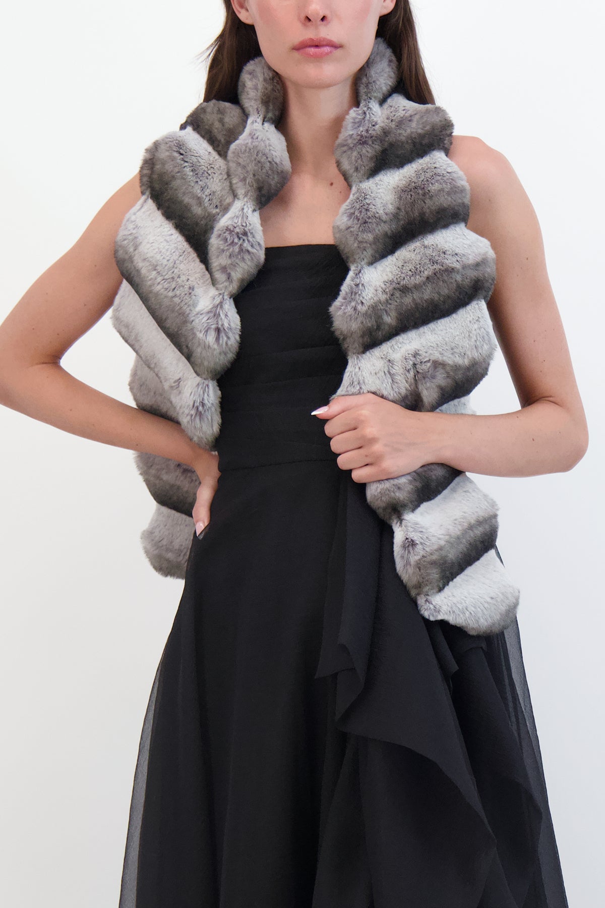 Fur-Free Chinchilla Pull Through Scarf