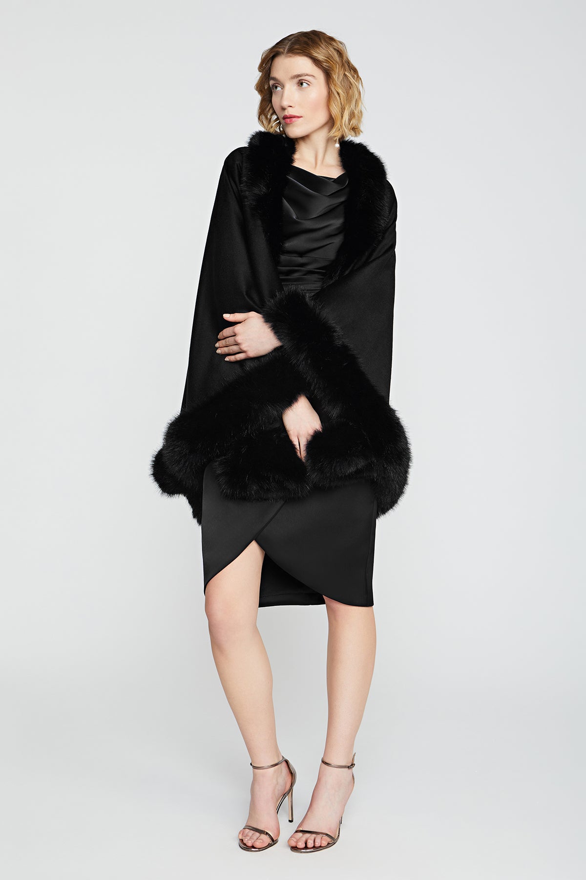 Wool And Cashmere Blend Cape