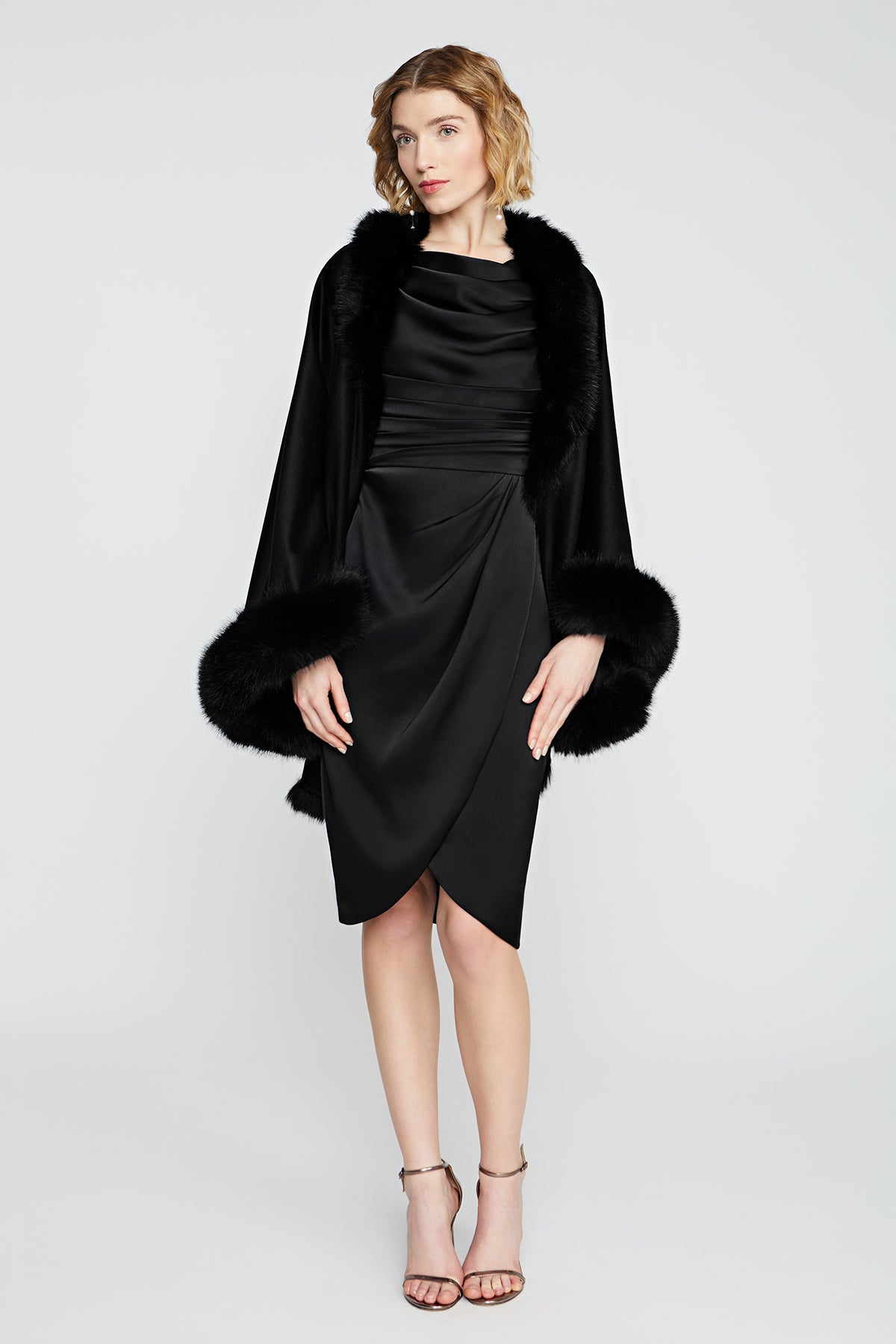 Wool And Cashmere Blend Cape