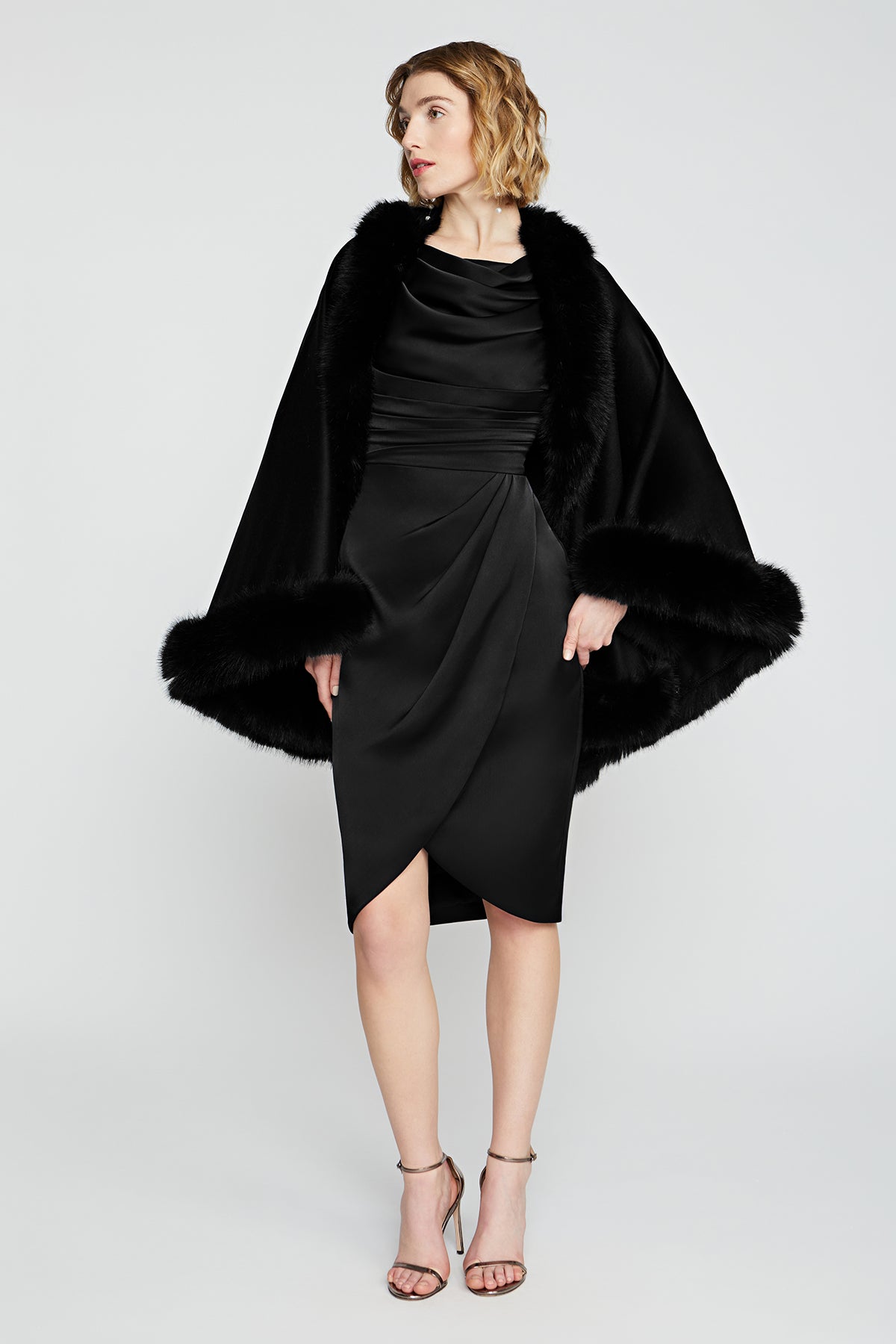 Wool And Cashmere Blend Cape