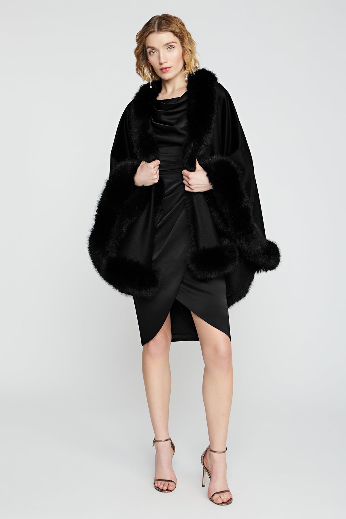 Wool And Cashmere Blend Cape