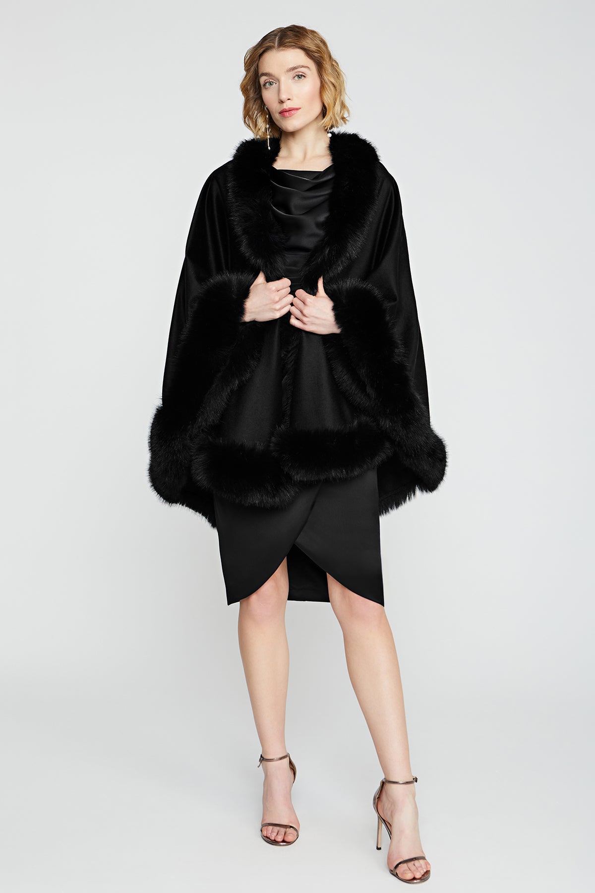 Wool And Cashmere Blend Cape