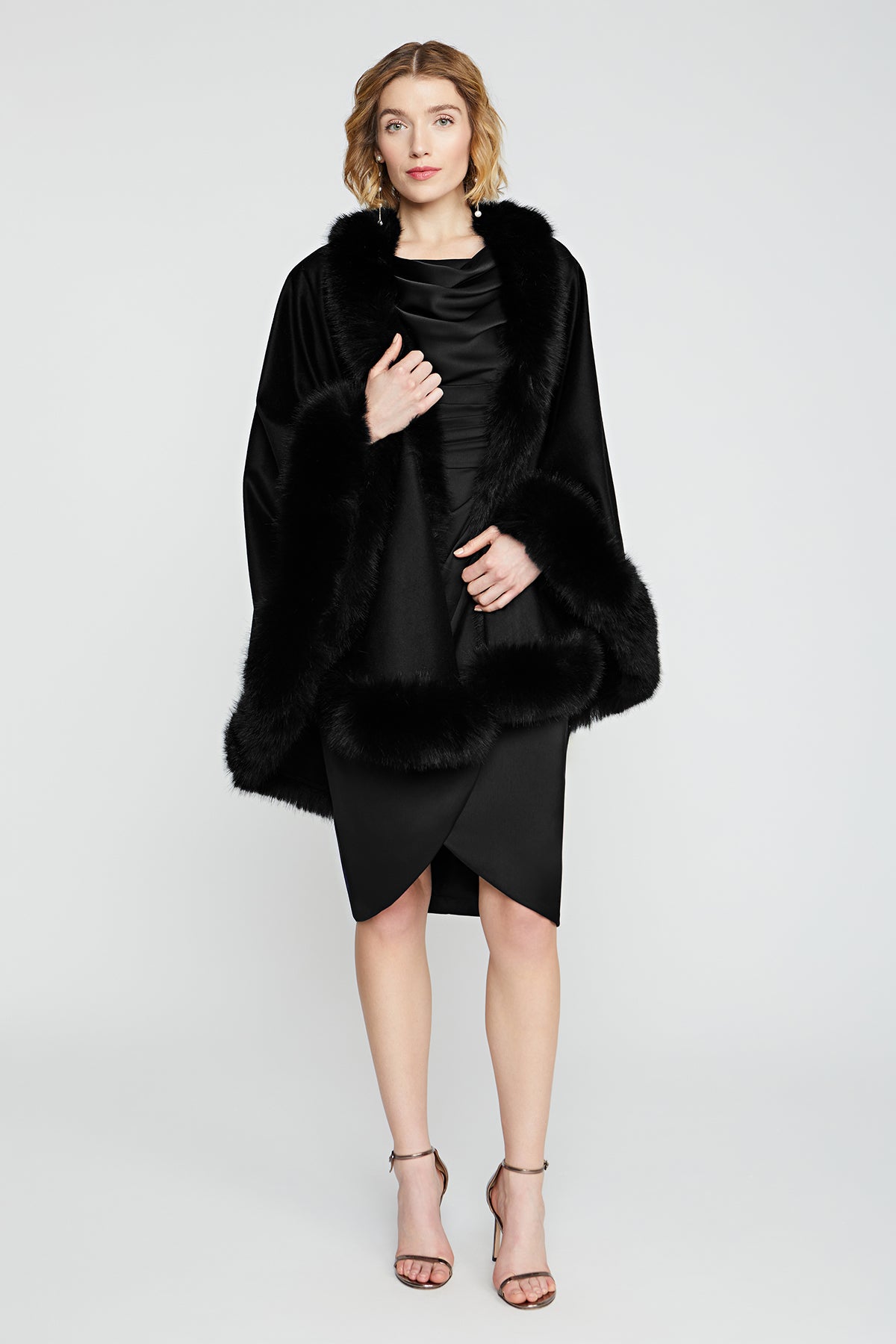 Wool And Cashmere Blend Cape