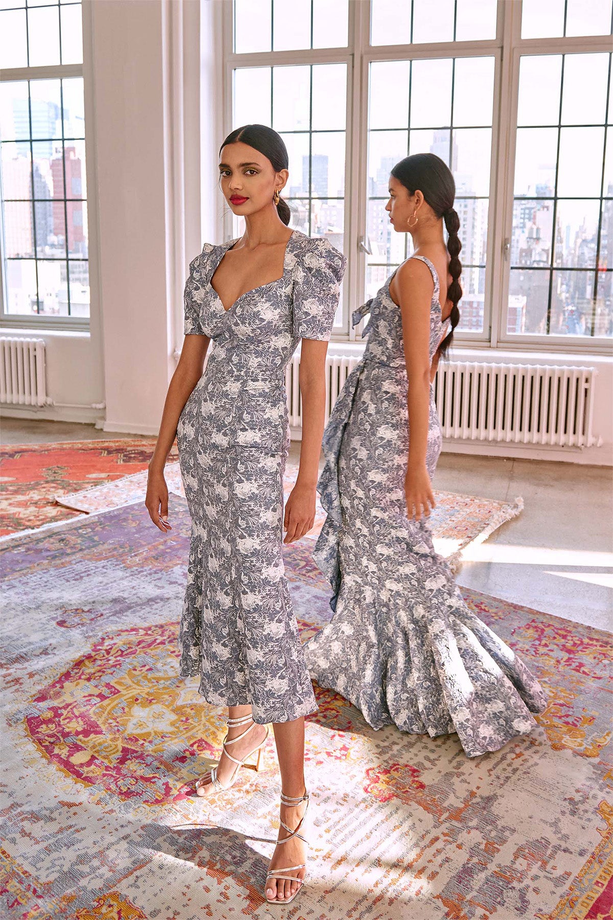 Denver Tie Ruffled Gown