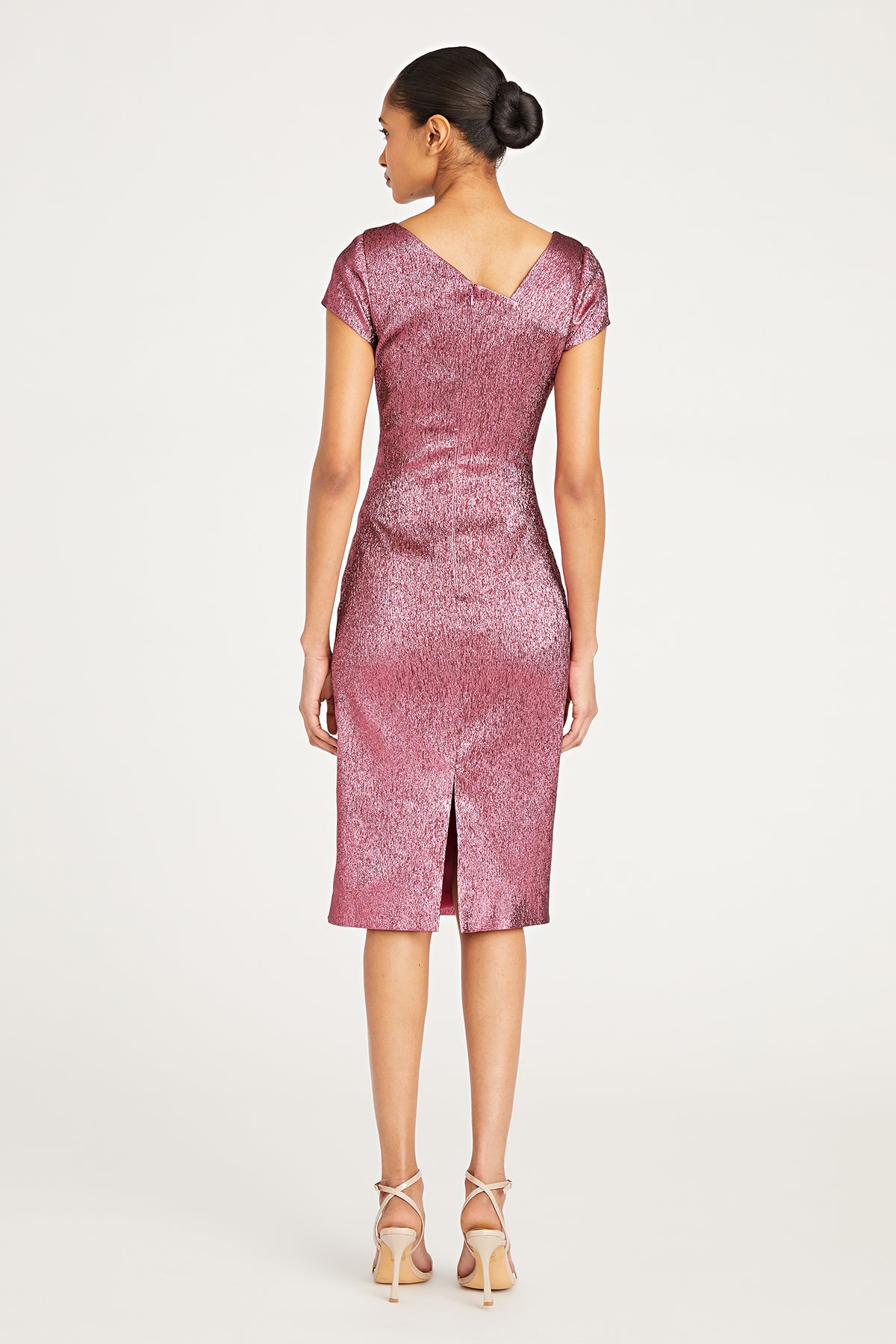 Rose Asymmetric Cocktail Dress