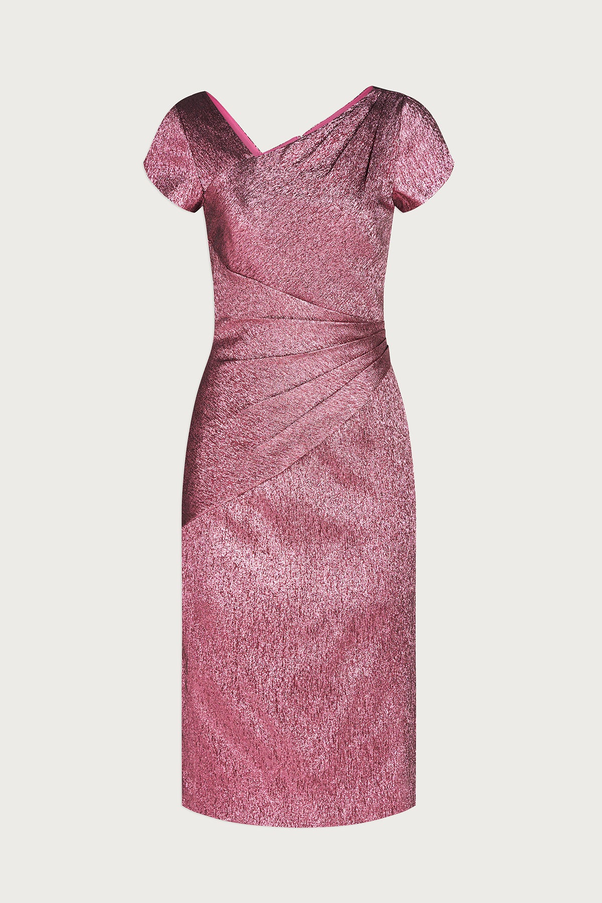 Rose Asymmetric Cocktail Dress