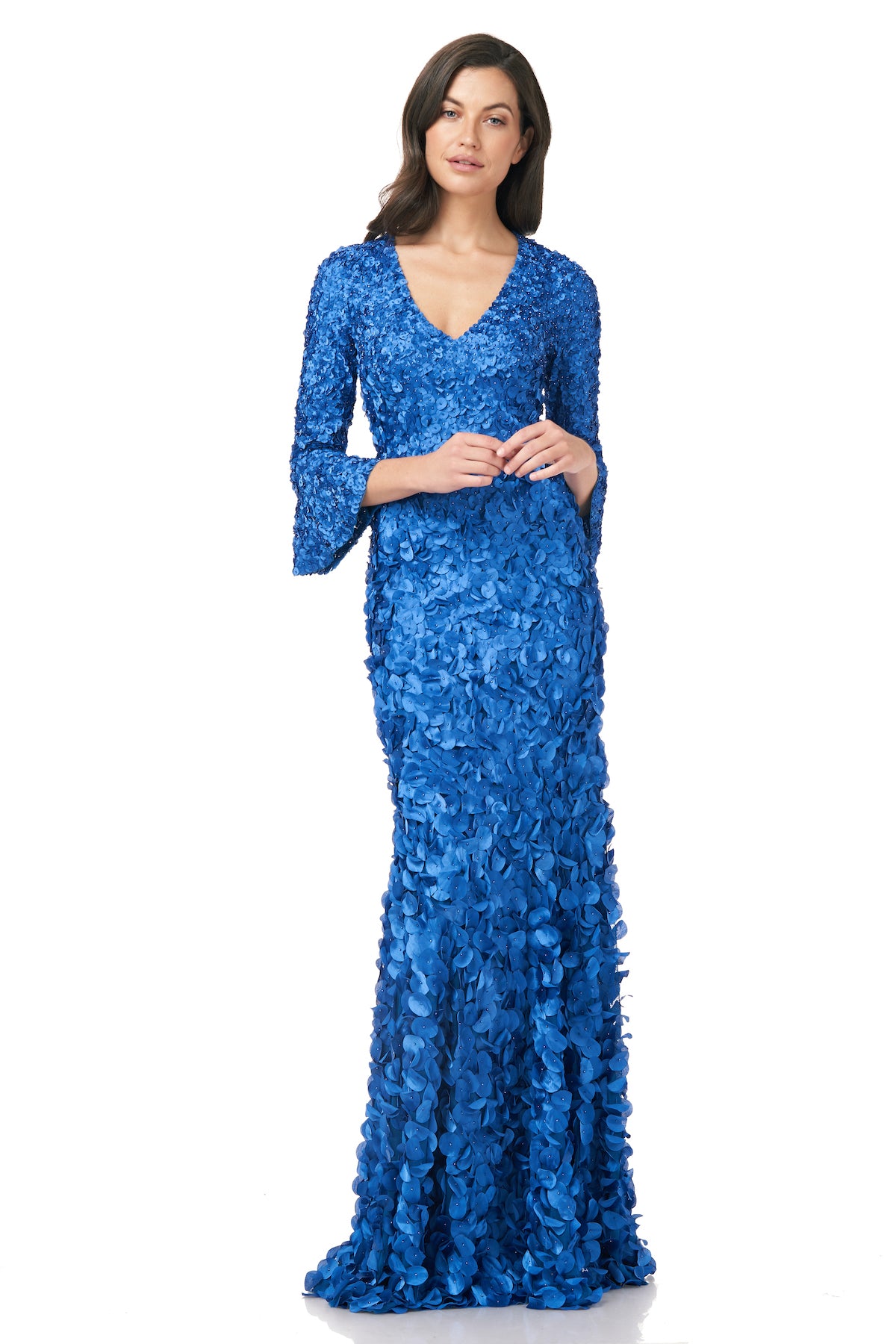 Petal Fitted Gown THEIA Petal Fitted Gown THEIA