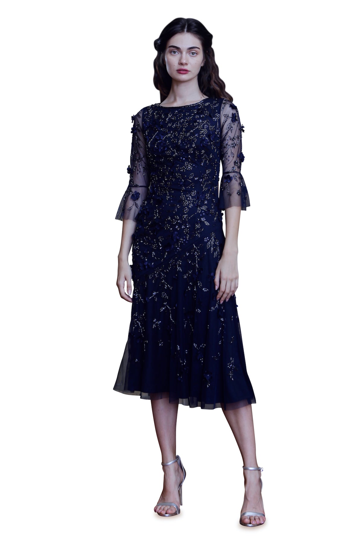 Jewel Neck Cocktail Dress THEIA Jewel Neck Cocktail Dress THEIA