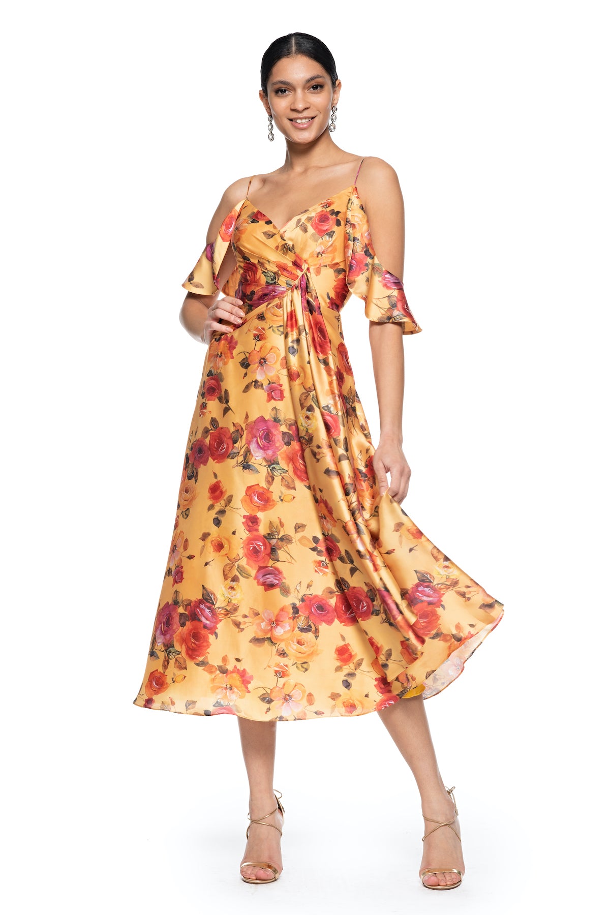 faux wrap cocktail dress Instant Energy Faux Wrap Dress
