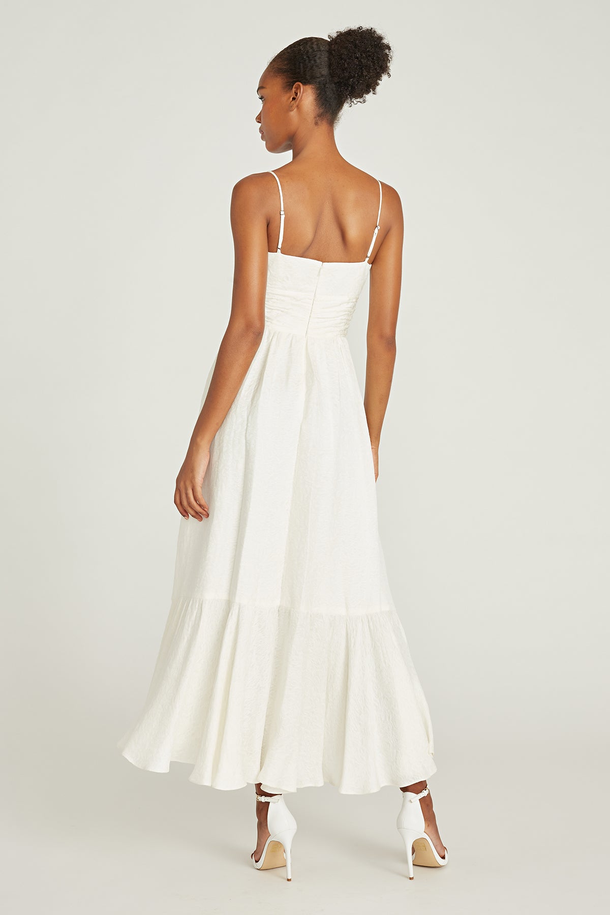 Maika Cascading Ruffle Dress