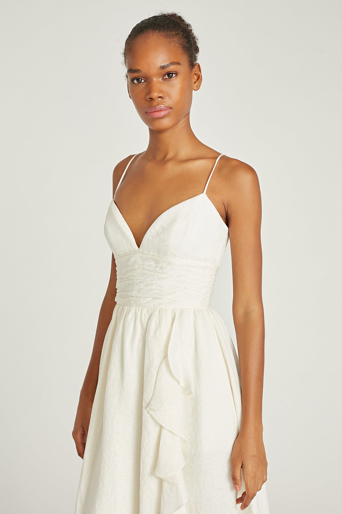 Maika Cascading Ruffle Dress