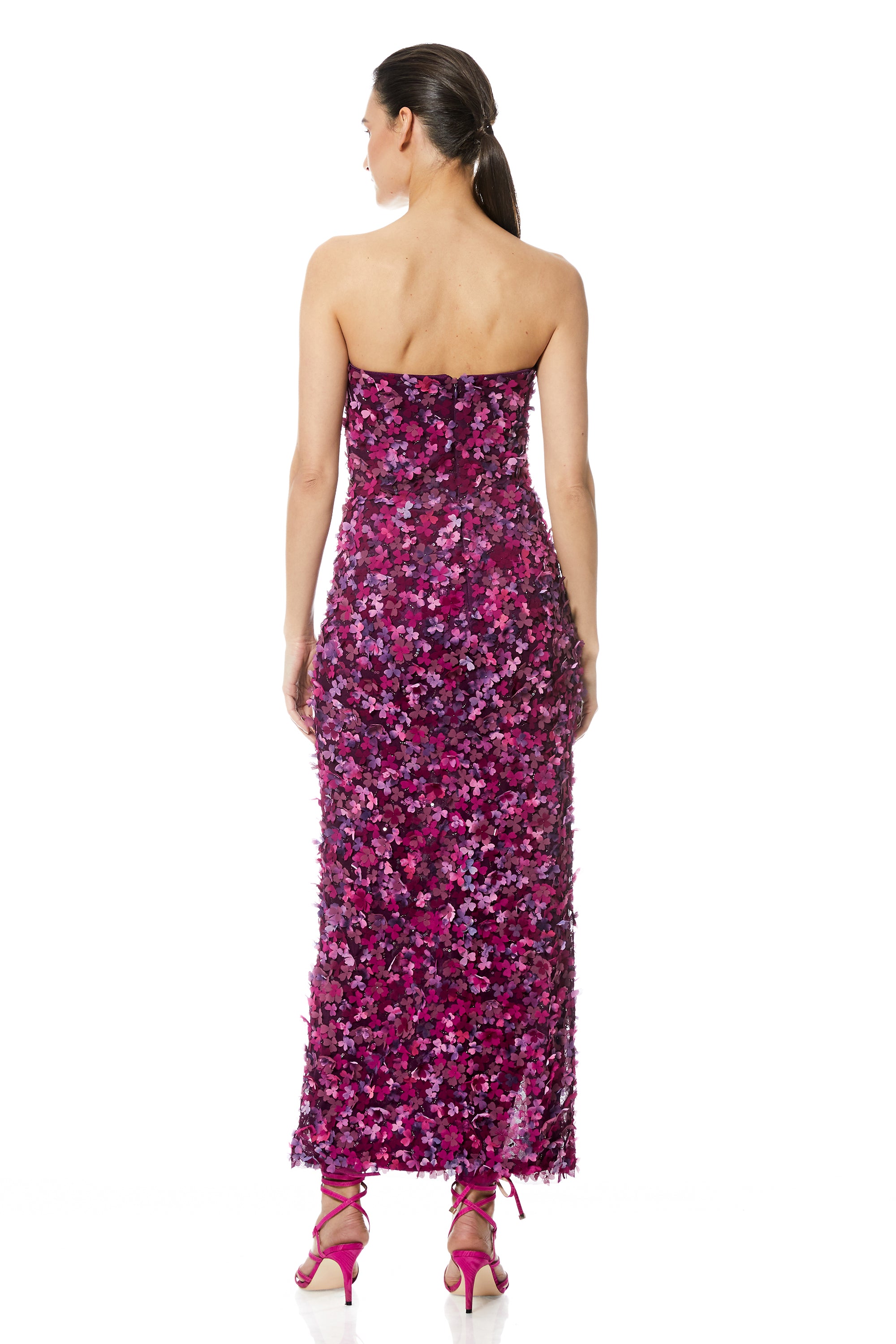Reese Strapless Petal Dress