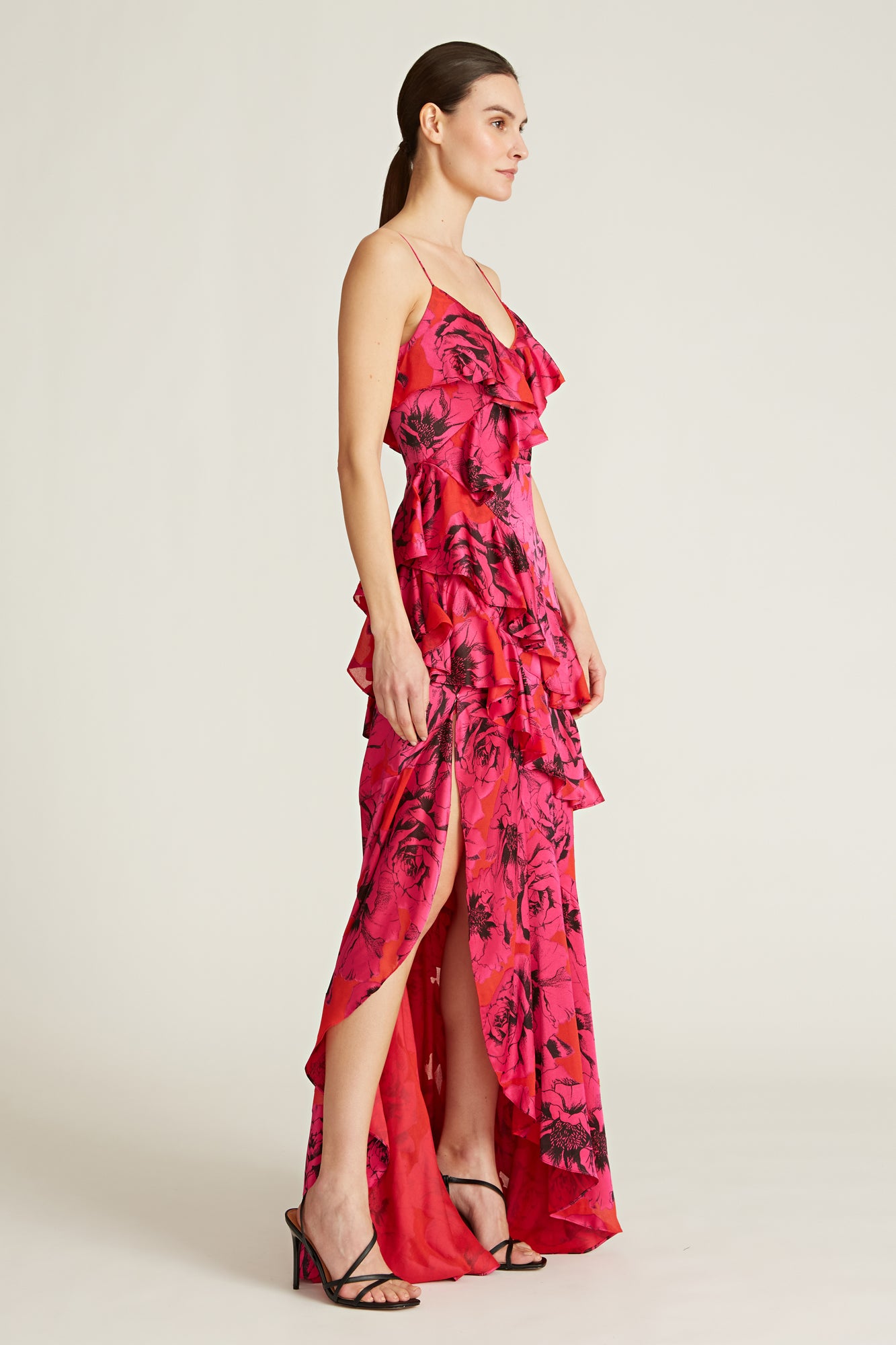 Lou Velvet Draped Gown