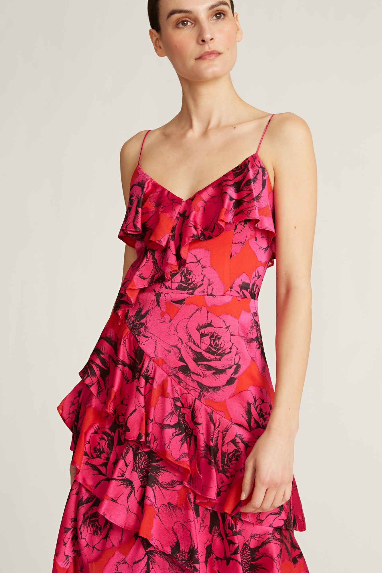 Piper Satin Burnout Gown