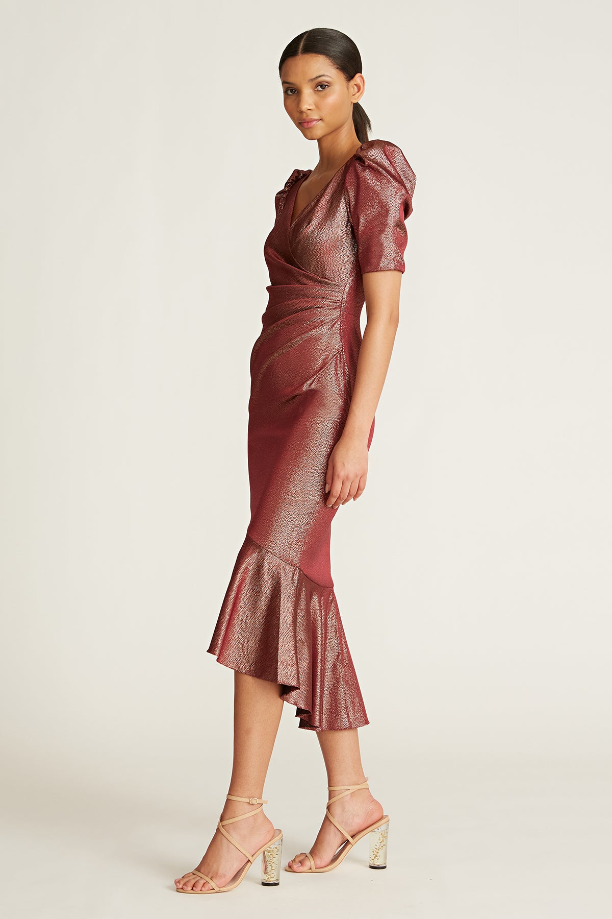 Mya V-Neck Midi Dress