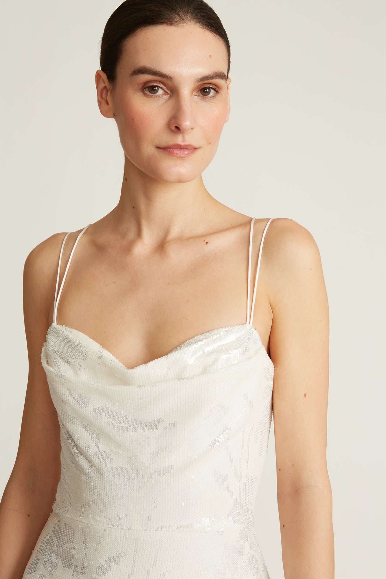 Saylor Sequin Cowl Dress
