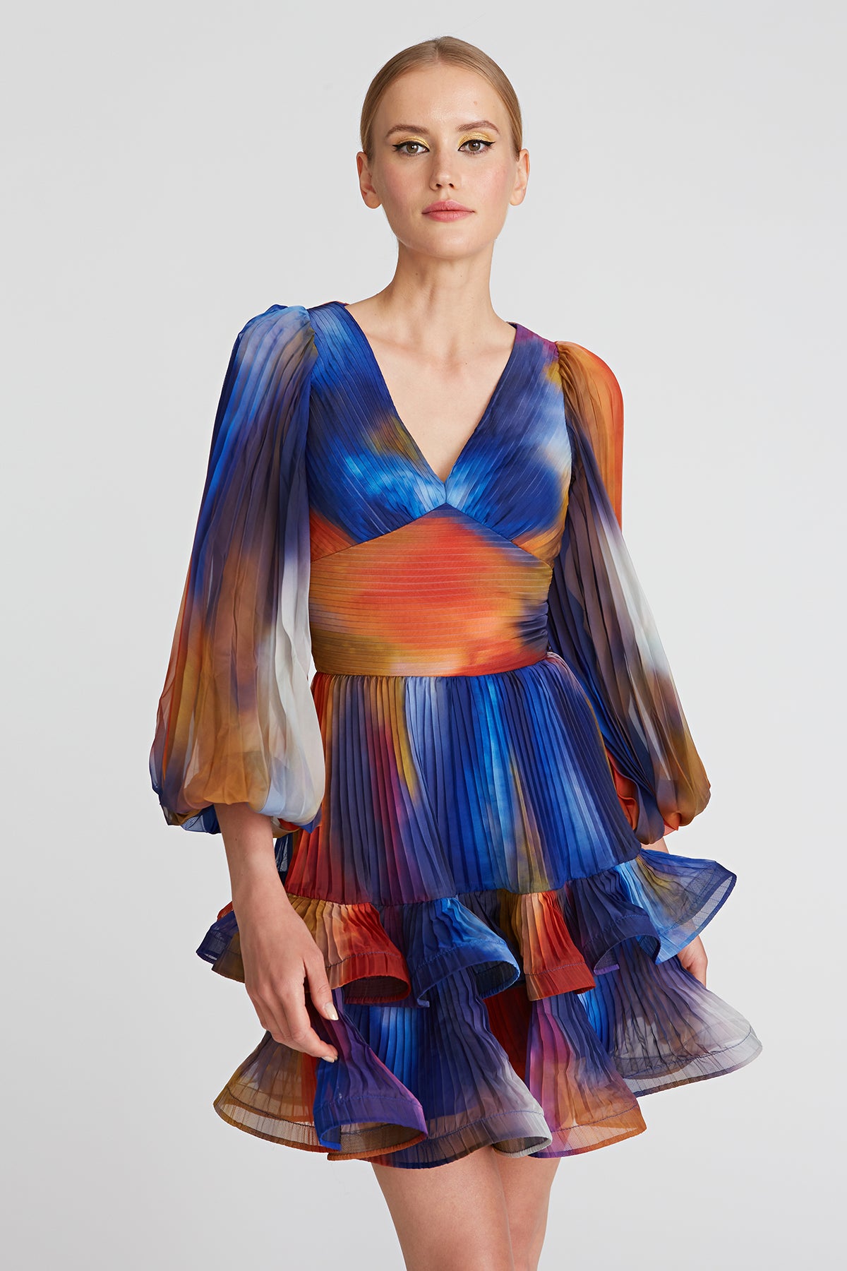Deanna Pleated Cocktail Dress
