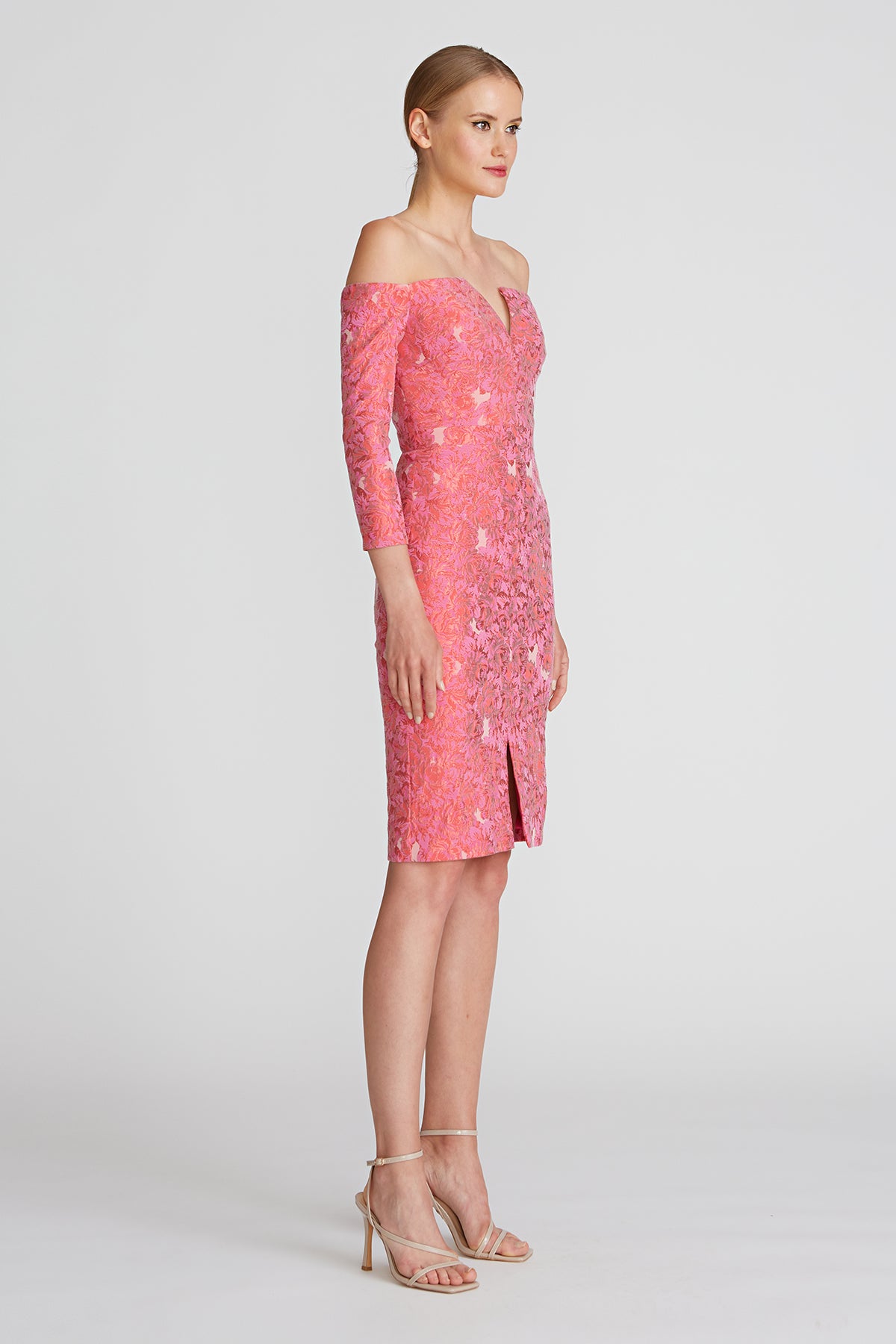 Annette 3/4 Sleeve Midi Dress