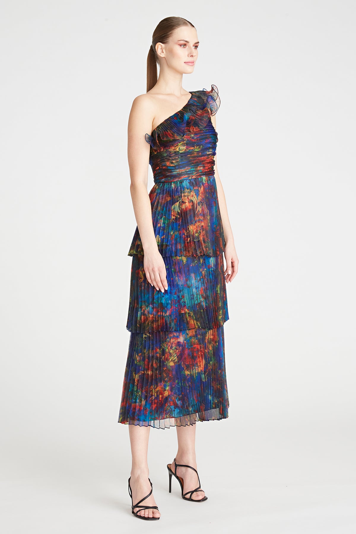 Galina 3-Tiered Midi Dress