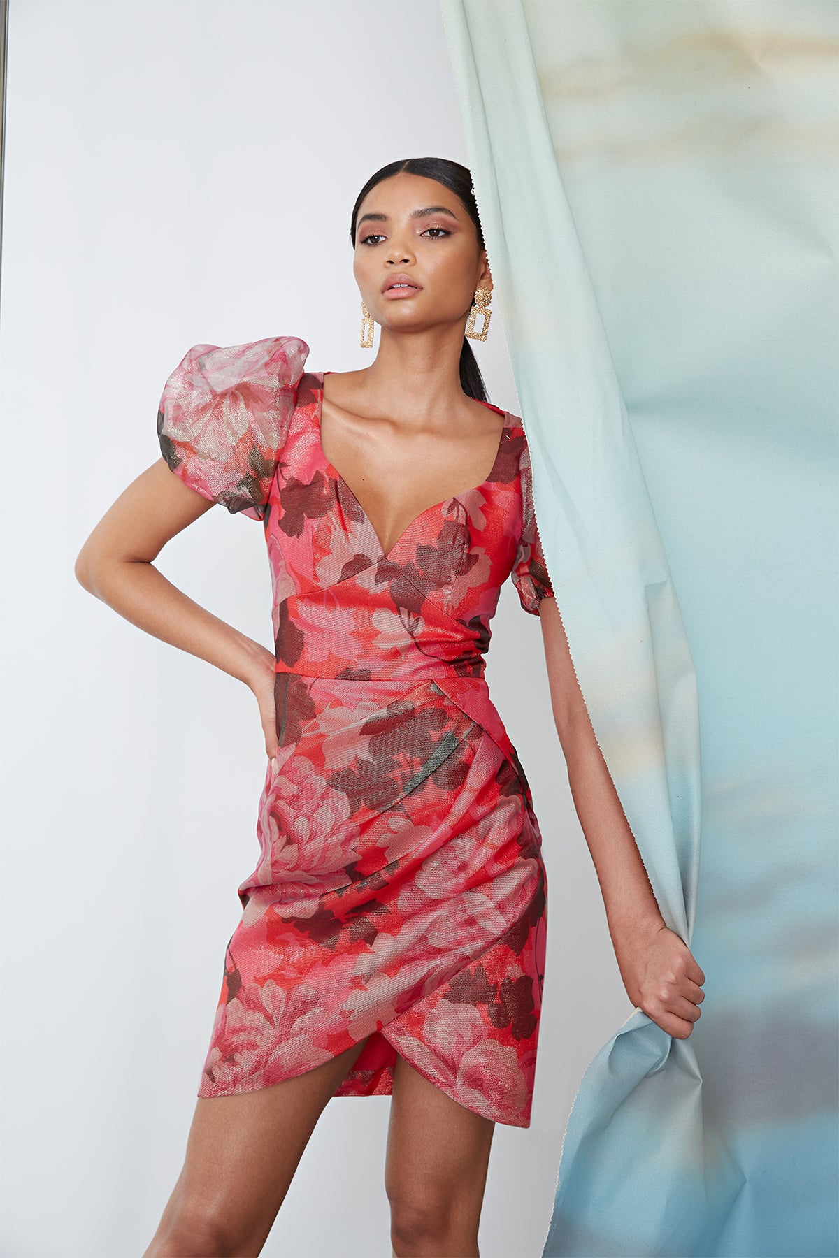 Sybille Puff Sleeve Cocktail