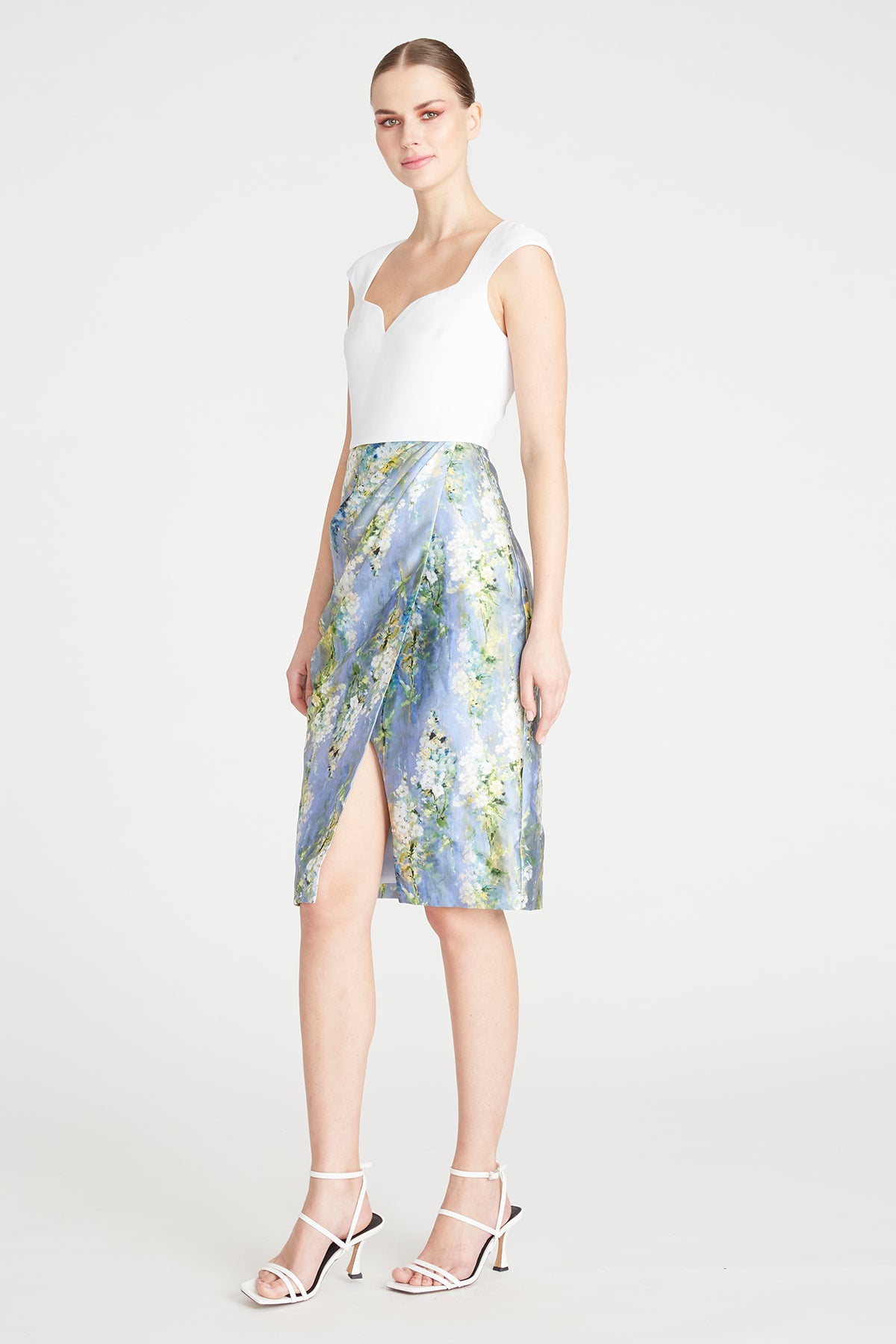 Helga Crepe And Mikado Dress