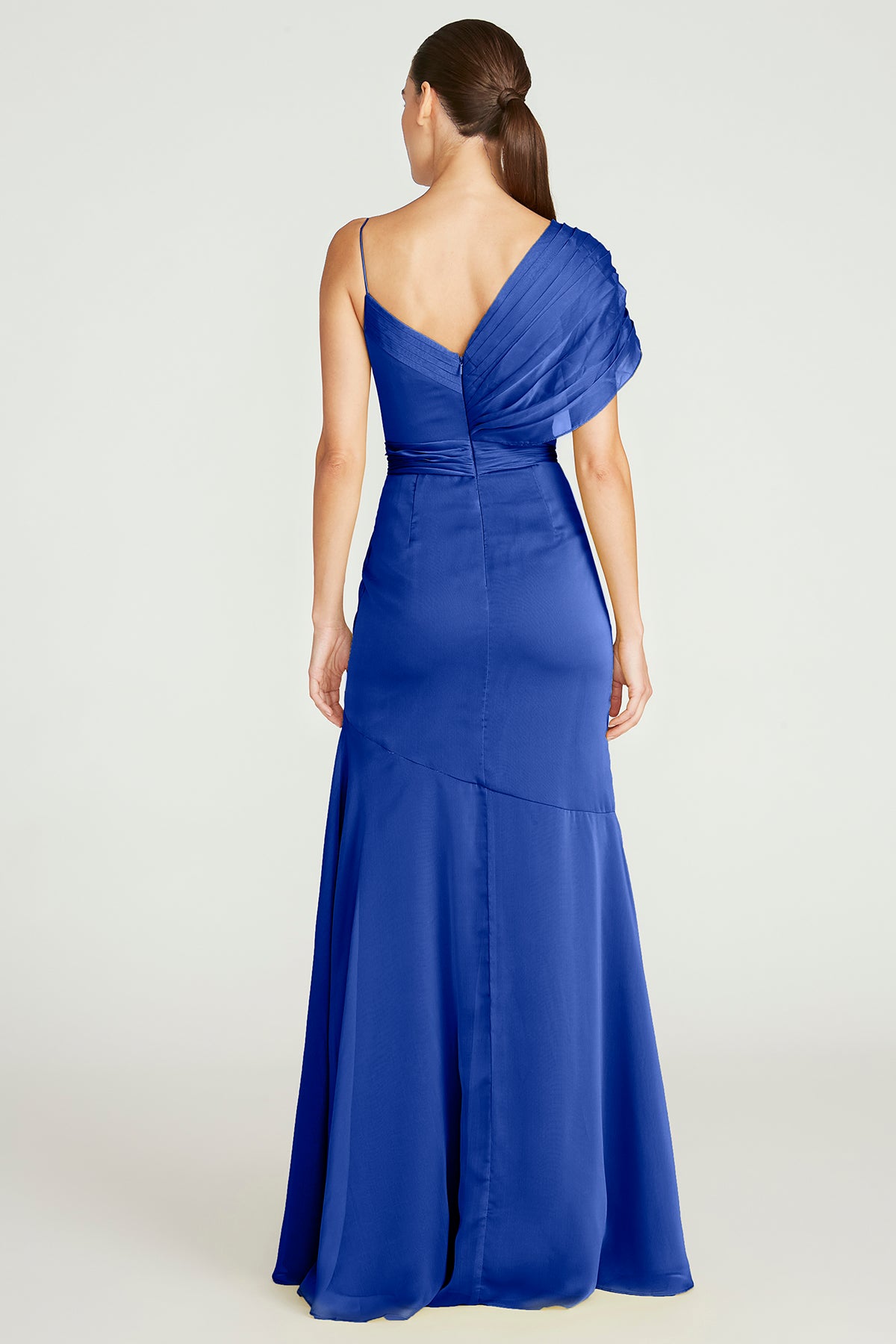 Jana Asymmetric Draped Gown