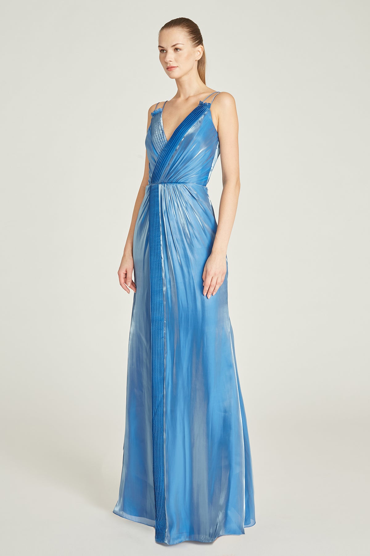 Maya Liquid Column Gown