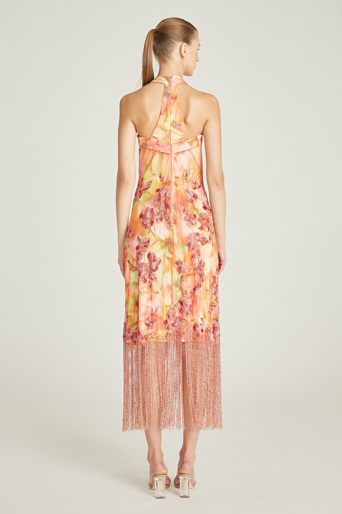 Brigitte Fringe Halter Dress